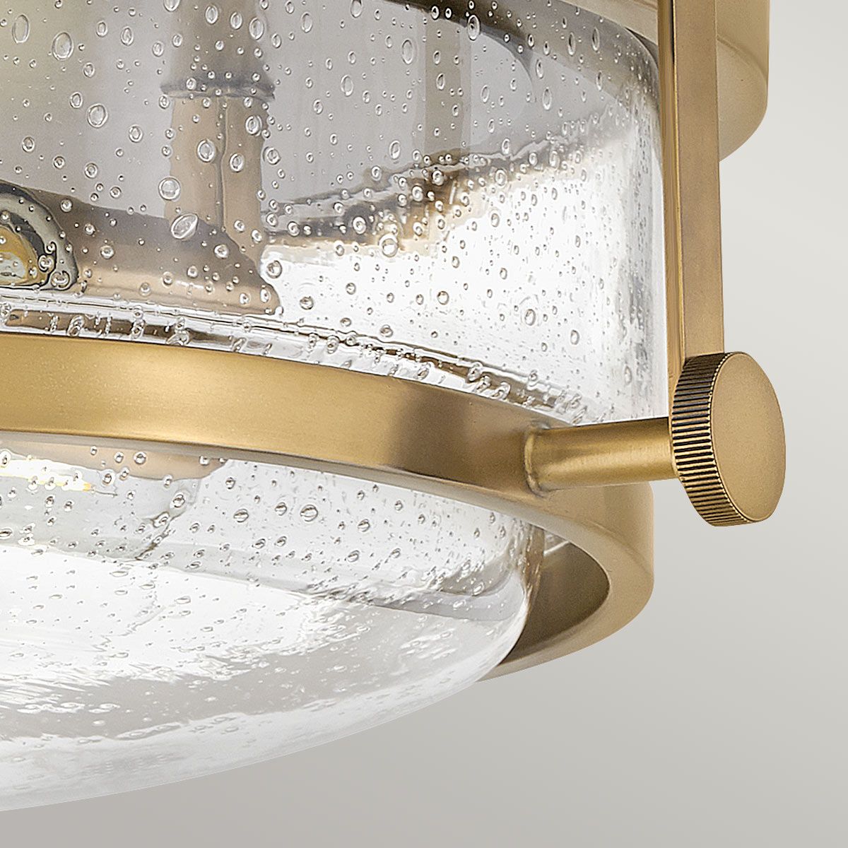 Padstow Triple Flush Ceiling Light - Brass