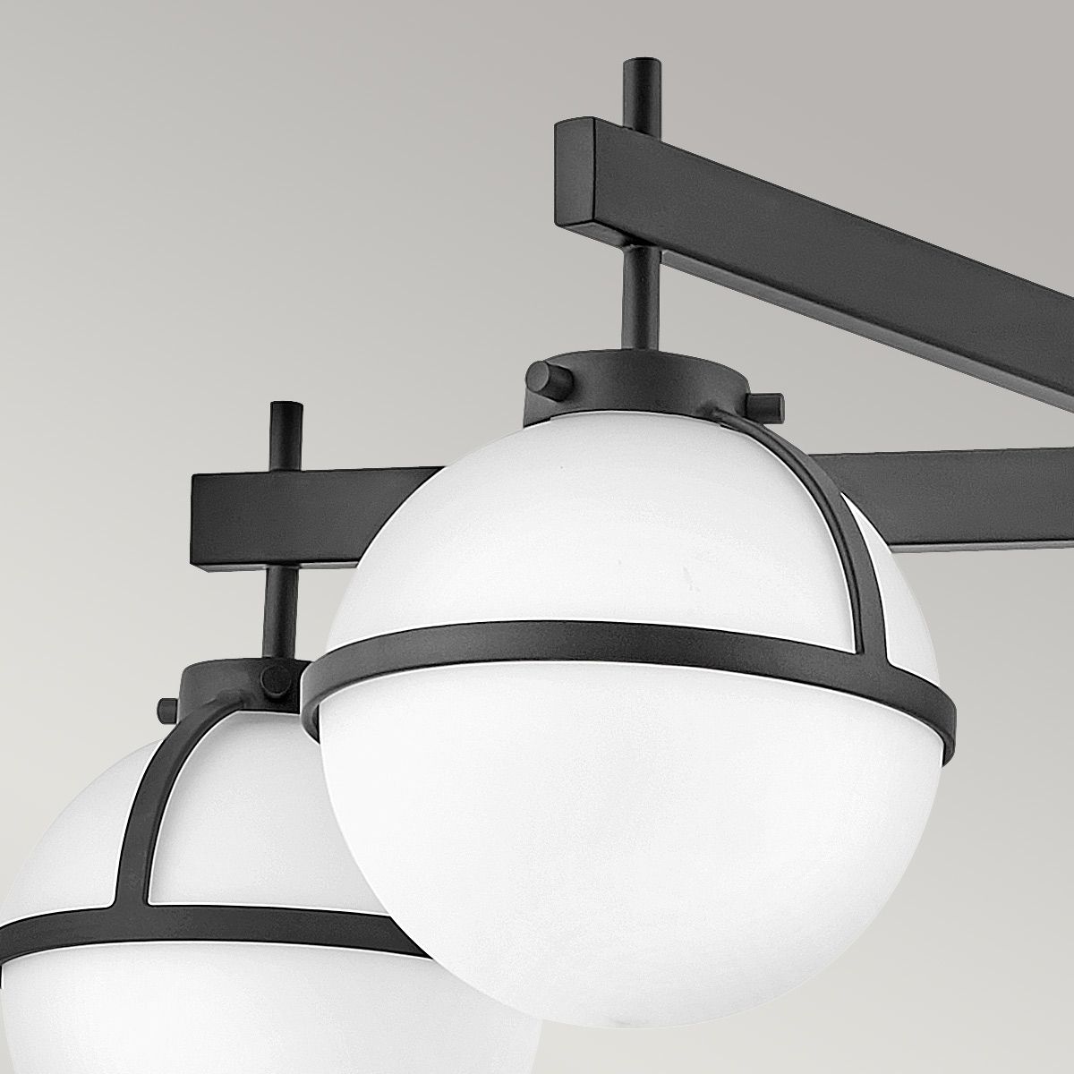 Bridport 5 Light Semi Flush Ceiling Light - Black