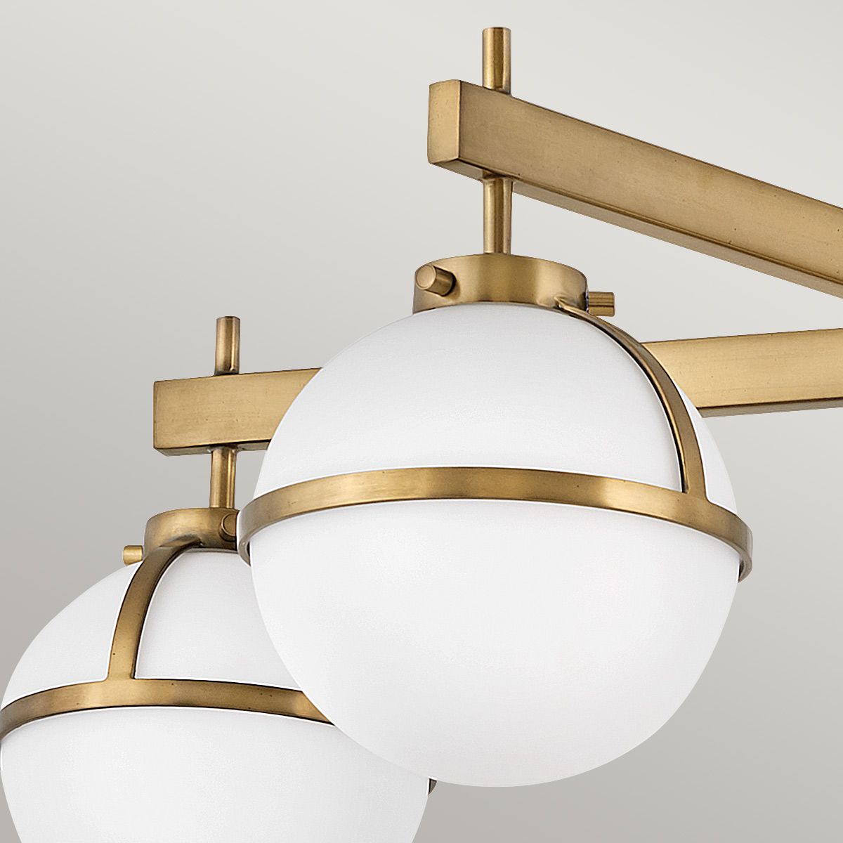 Bridport 5 Light Semi Flush Ceiling Light - Brass