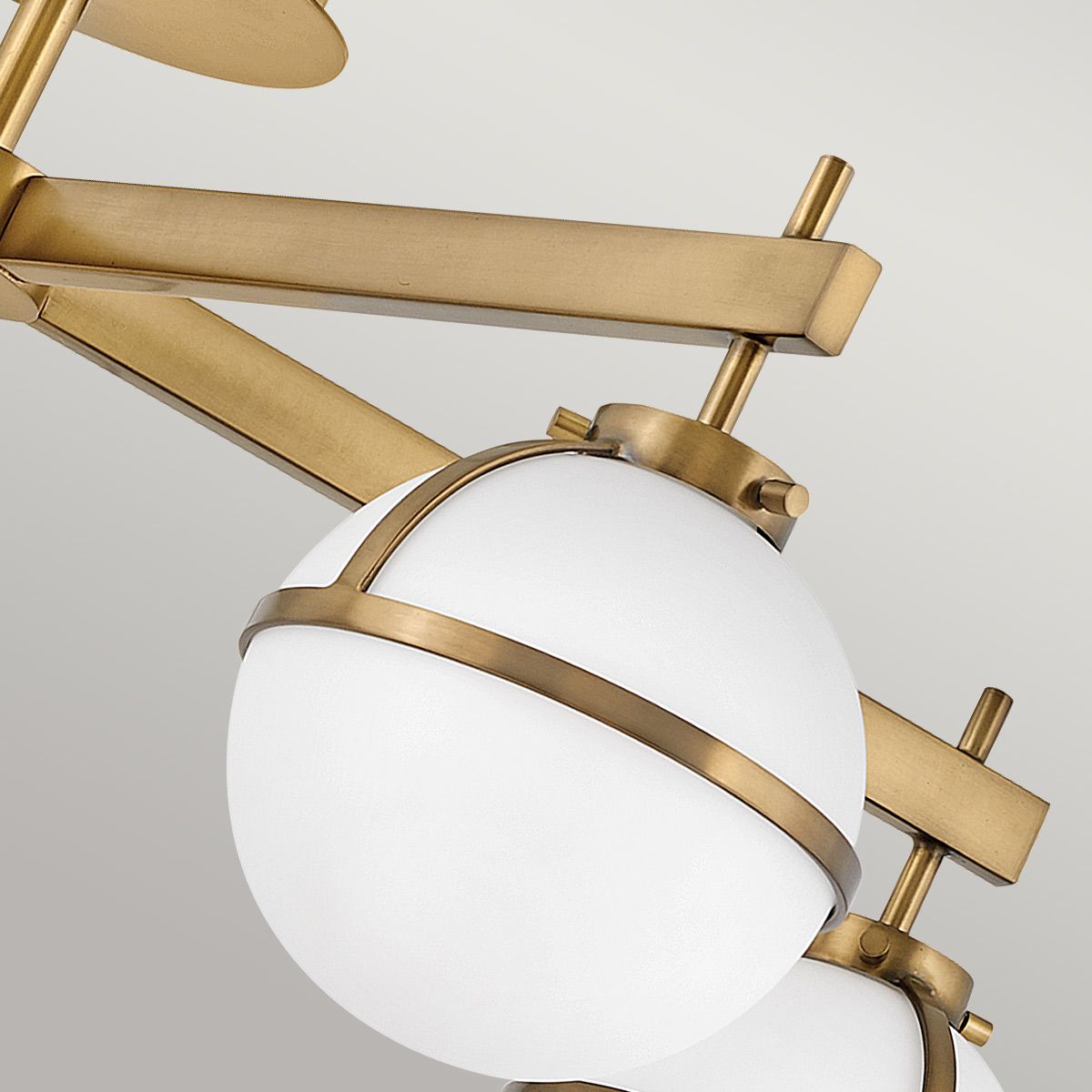 Bridport 5 Light Semi Flush Ceiling Light - Brass