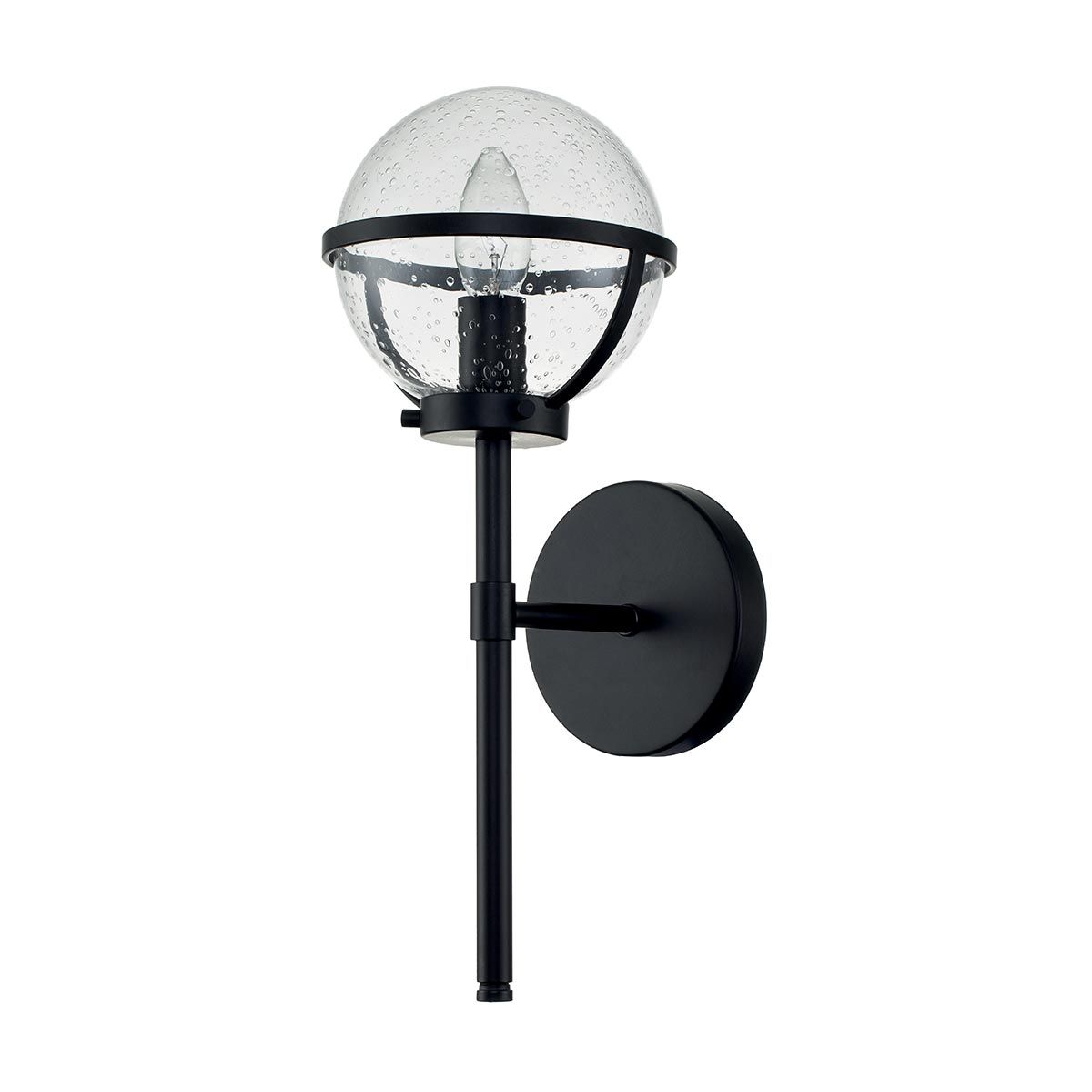 Bridport Single Wall Light - Black