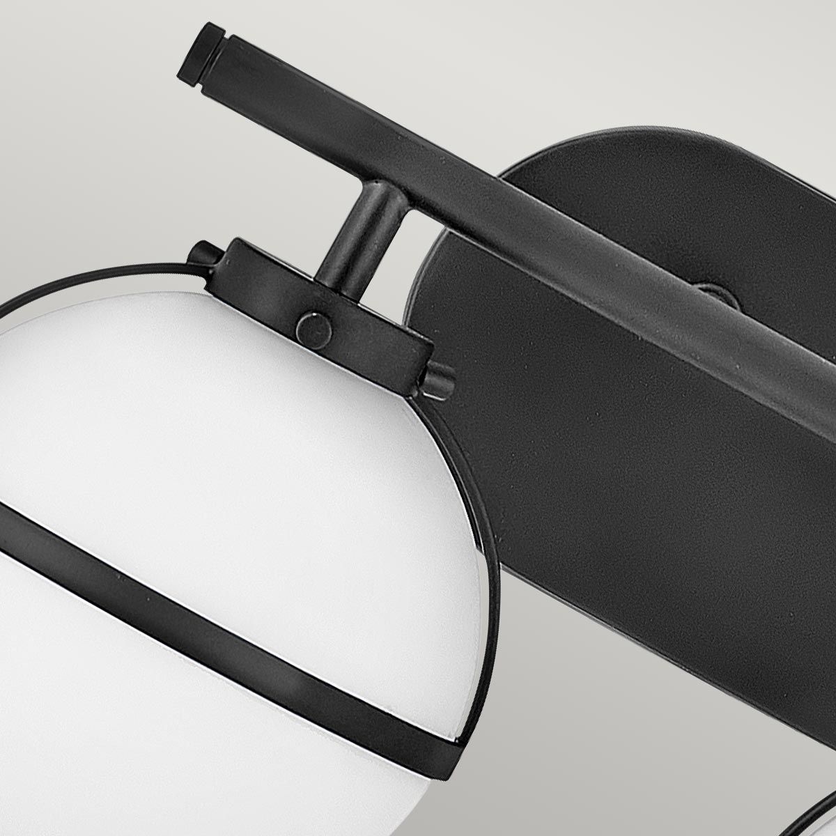 Bridport Double Wall Light - Black