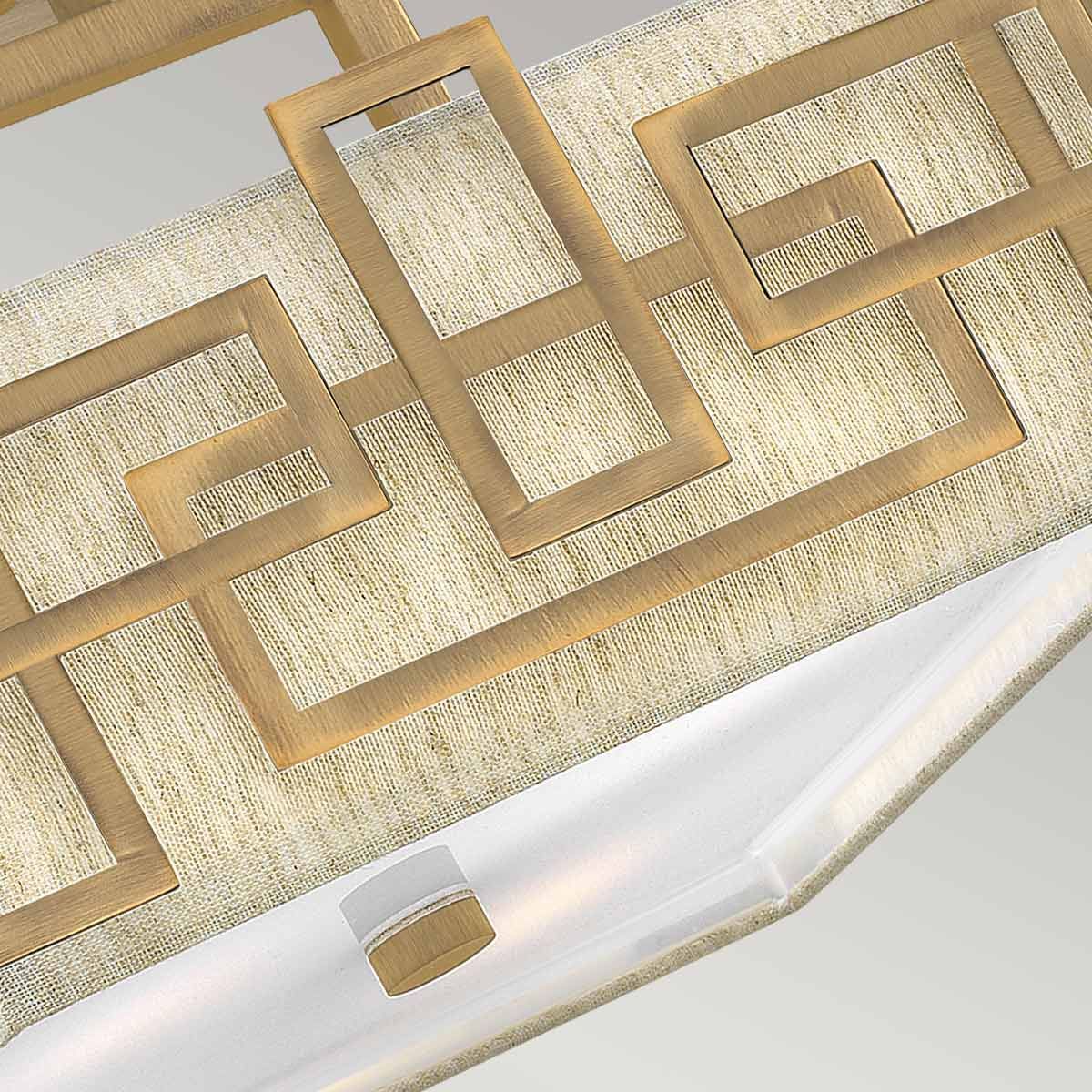 Davos Triple Semi Flush Ceiling Light - Bronze