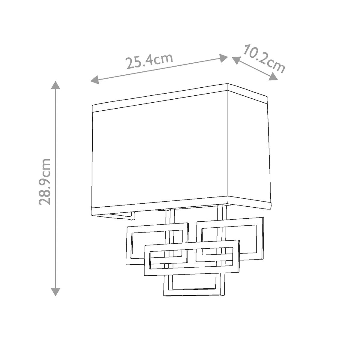 Davos Double Wall Light - Bronze