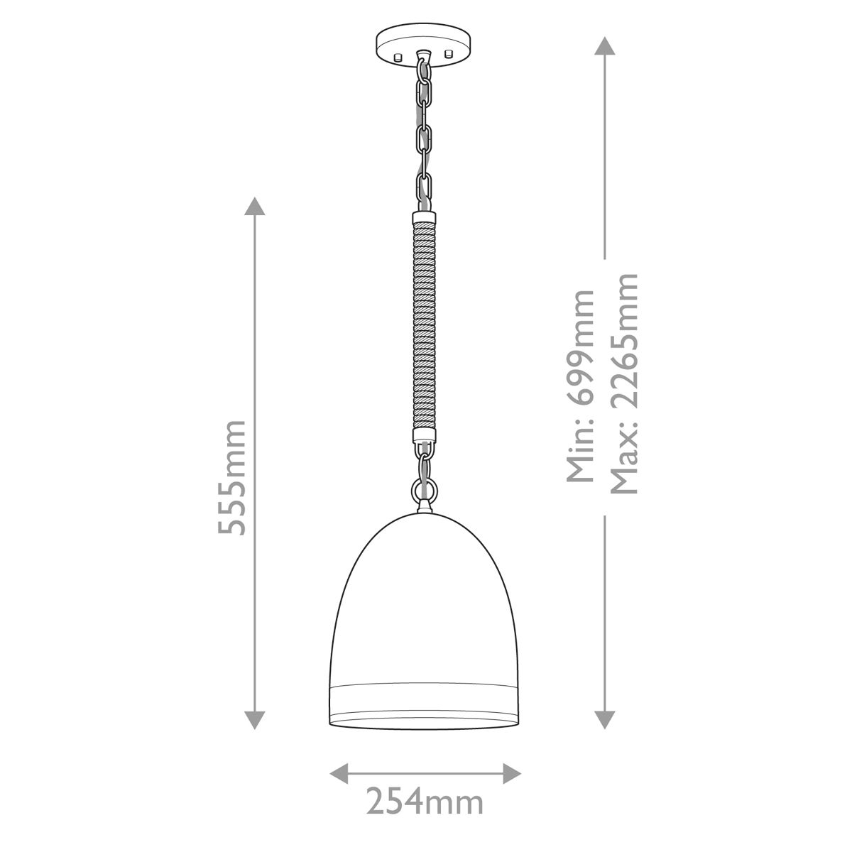 Cosmos Single Pendant Light - Nickel