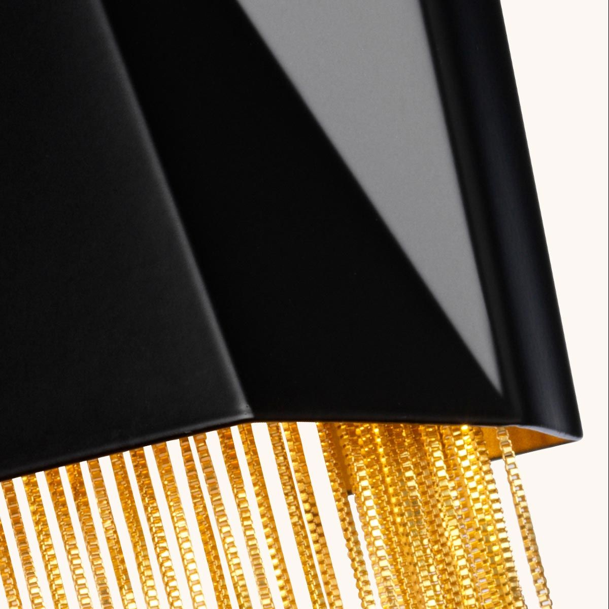Sirena - Zuma Triple Wall Light - Black & Gold