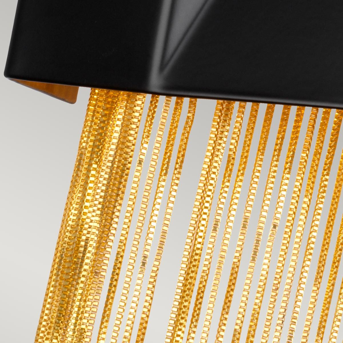 Sirena - Zuma Triple Wall Light - Black & Gold