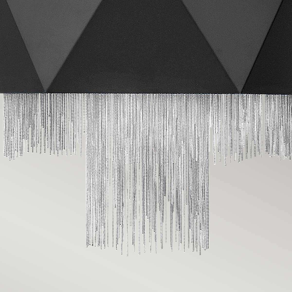 Sirena - Zuma 6 Light Pendant Light - Black & Silver