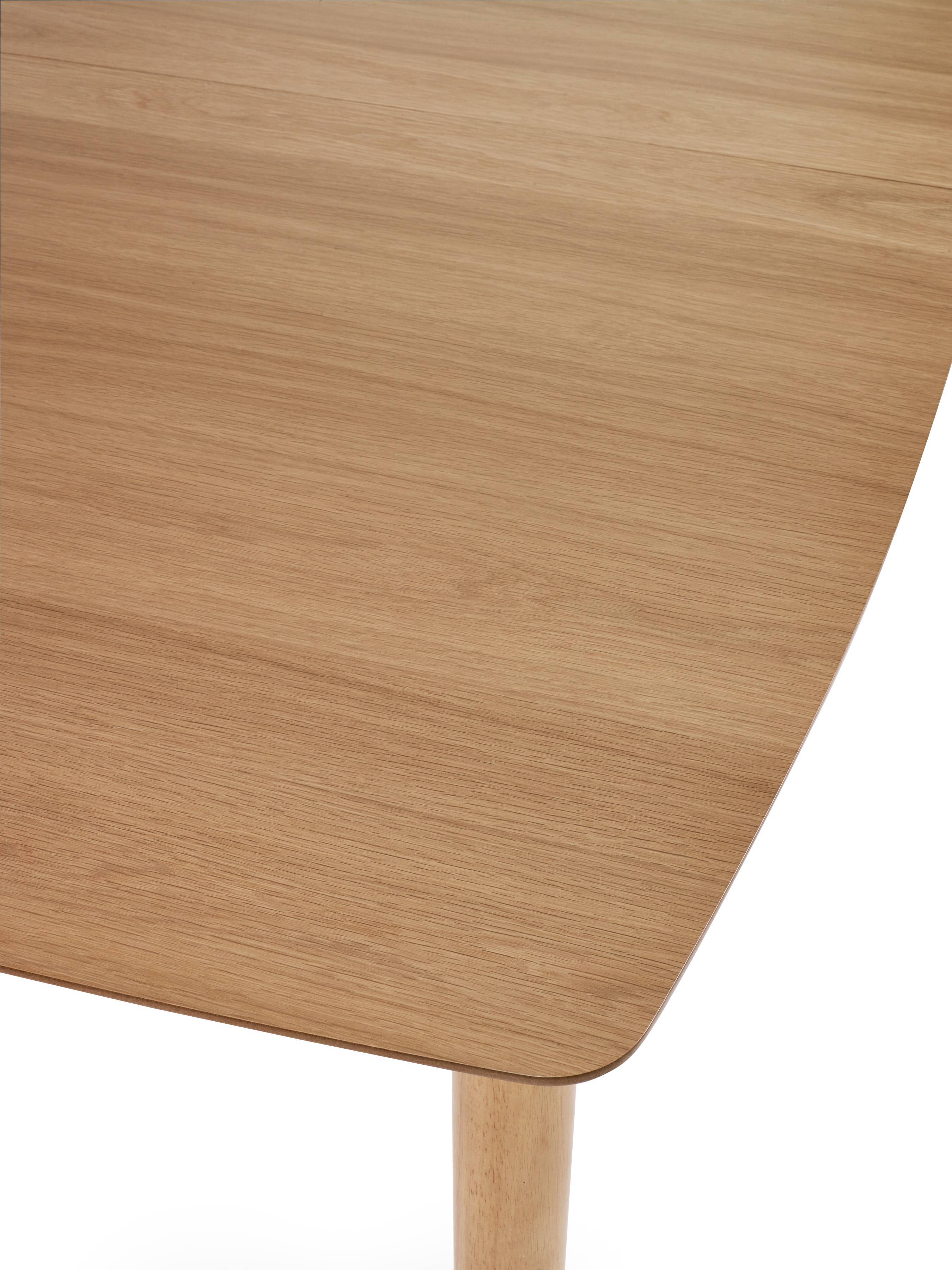 Livingston Natural Oak Wood Extending Dining Table | 4-6 Seater