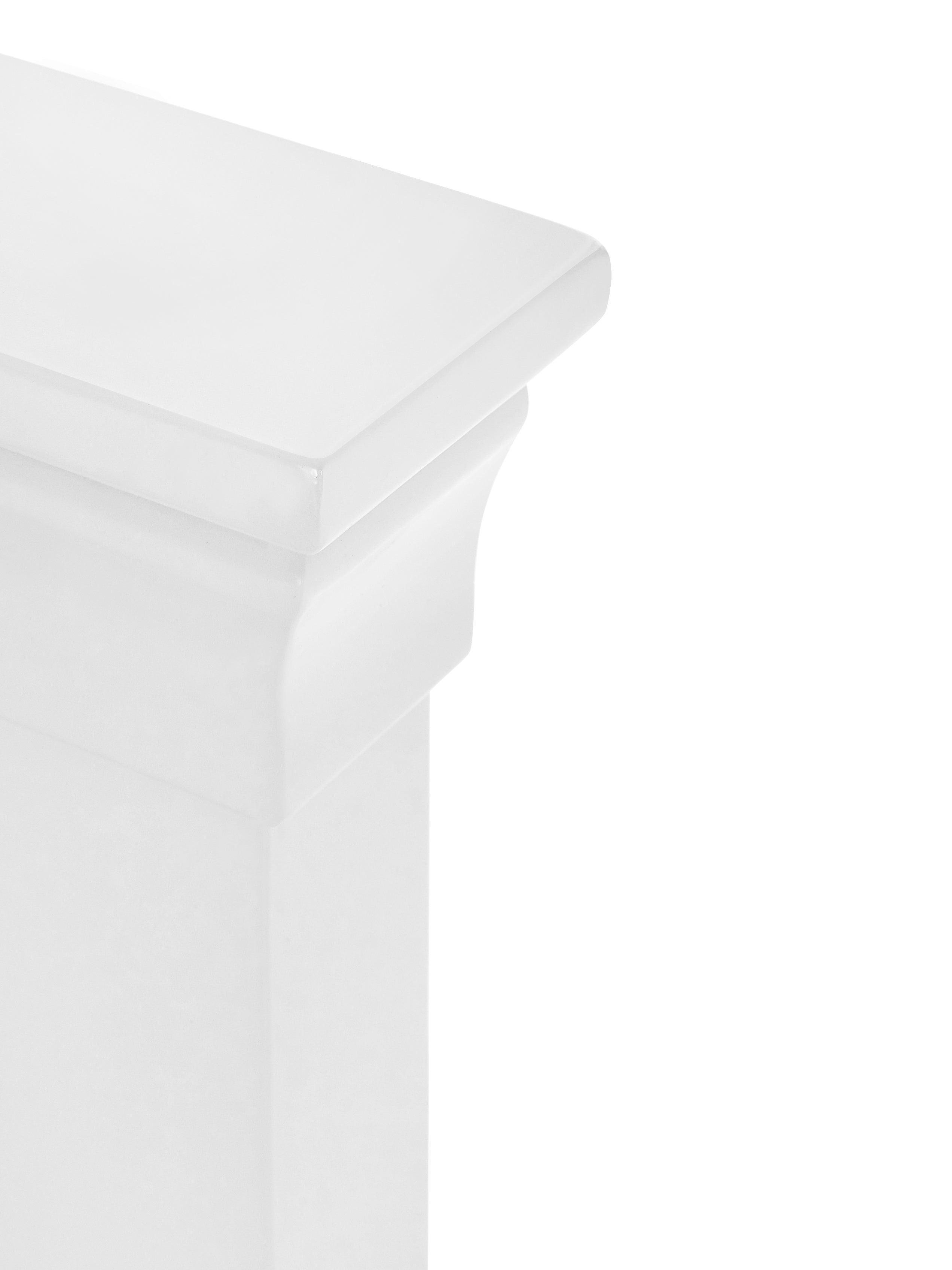 Fidel Surf White Wood Double Bed