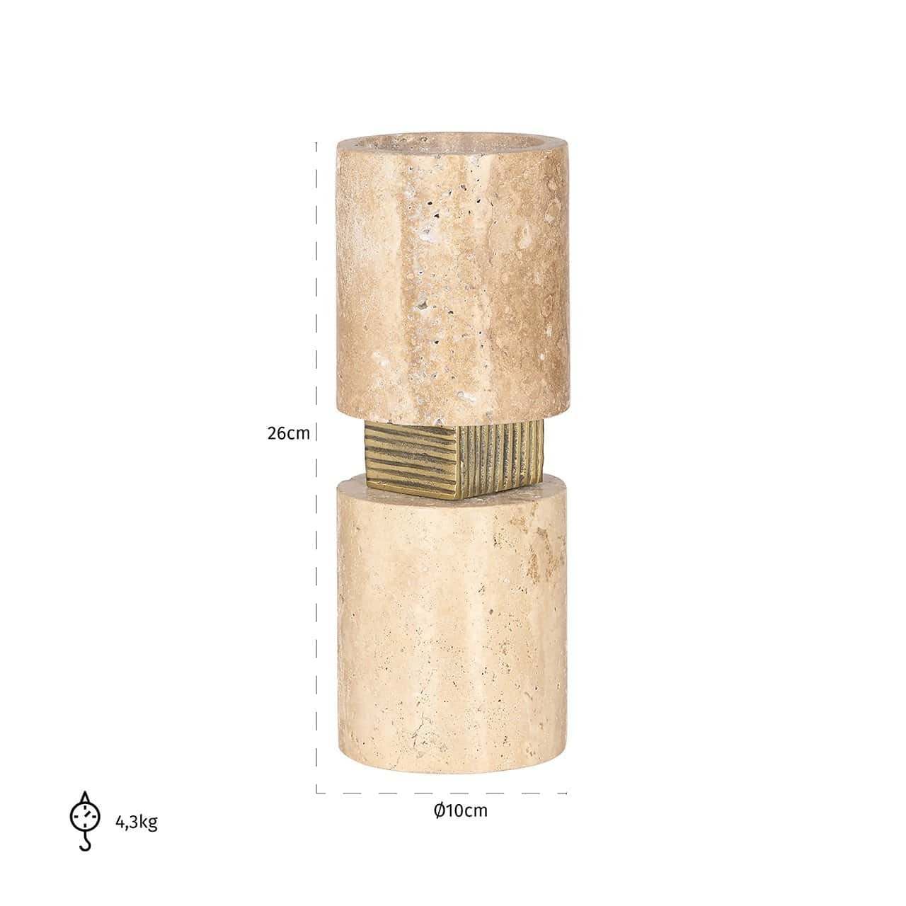 Candle holder Boaz big (Beige)