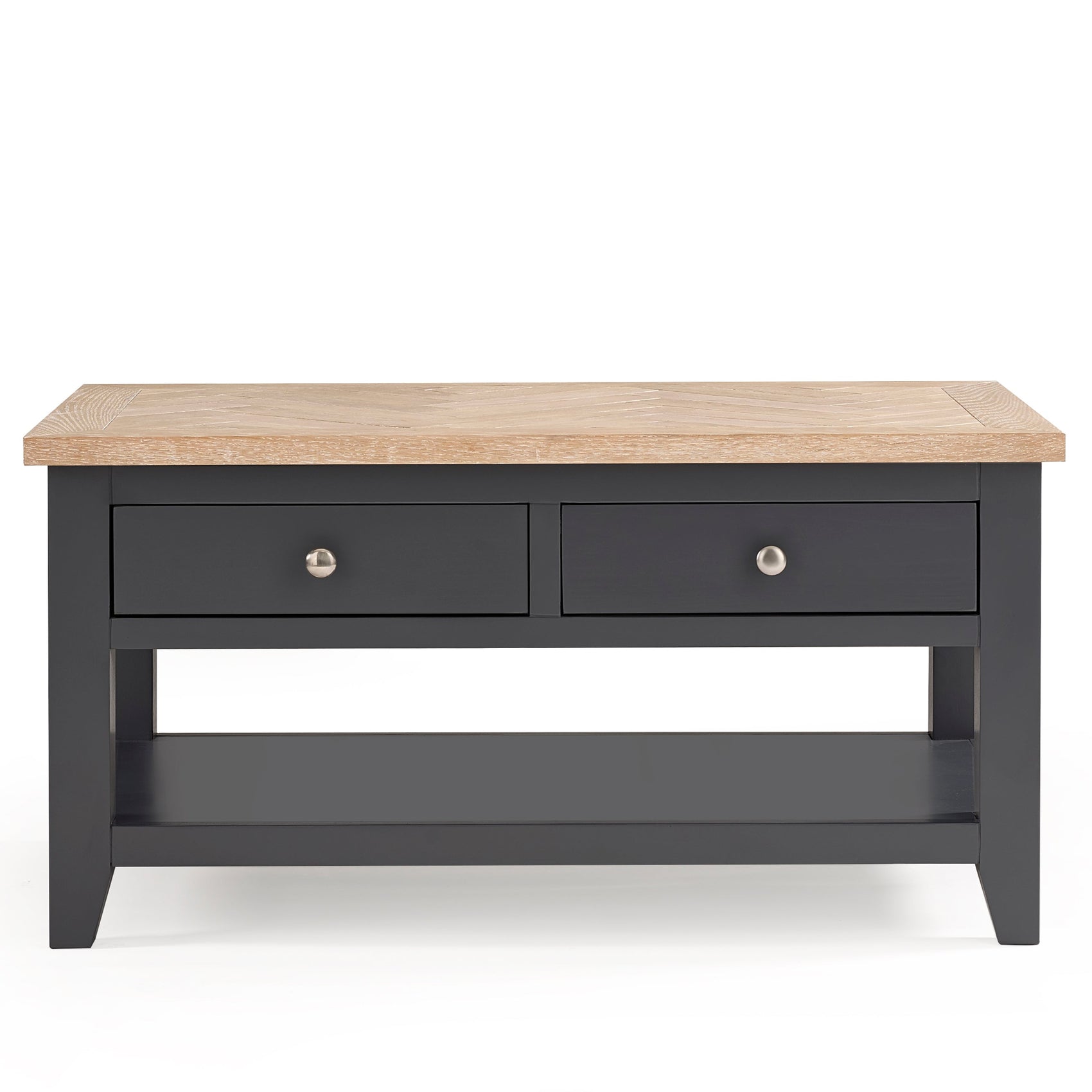 Sanderson Dark Grey Oak Wood Coffee Table