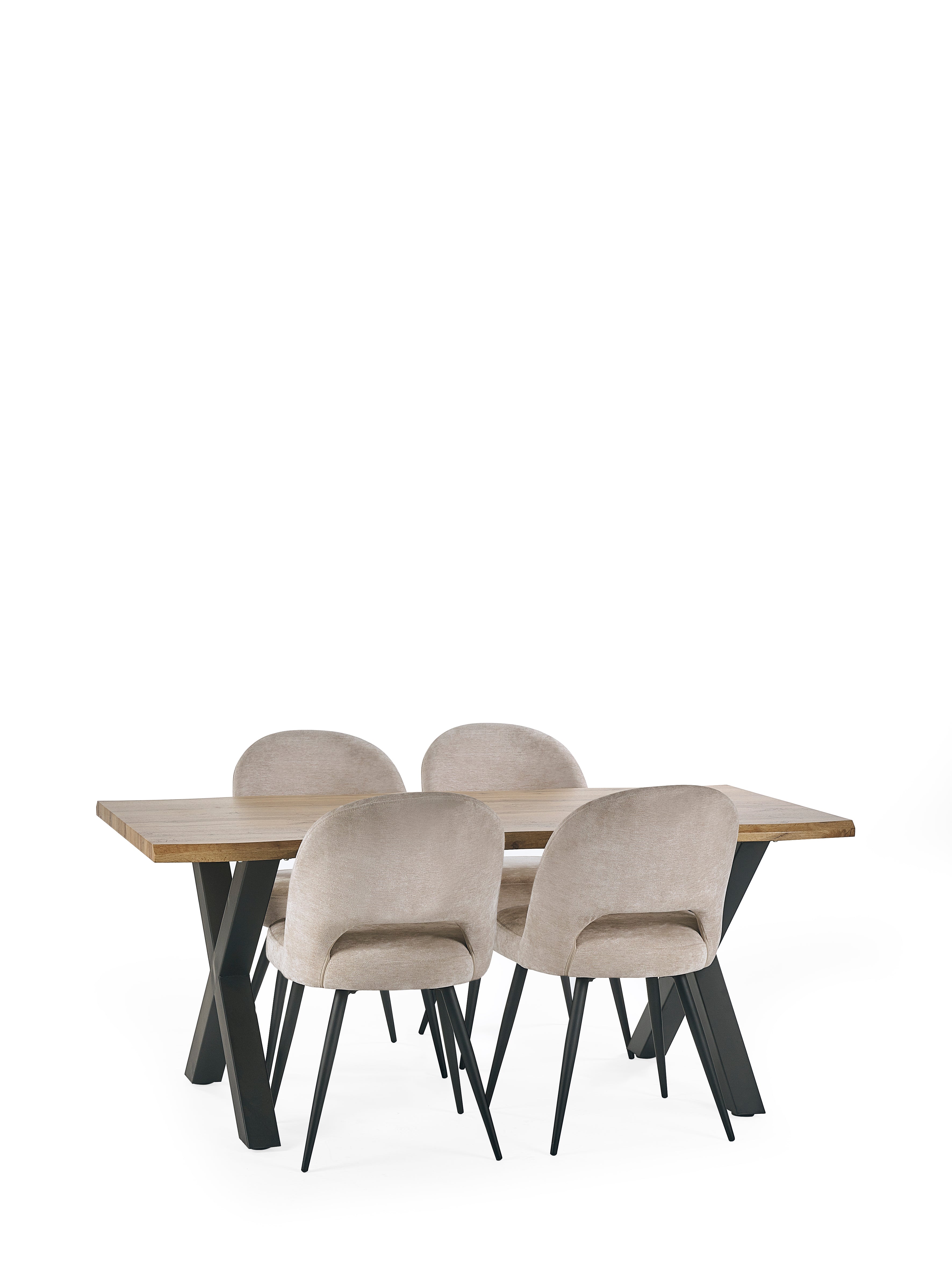 Buxton Oak Wood Dining Table