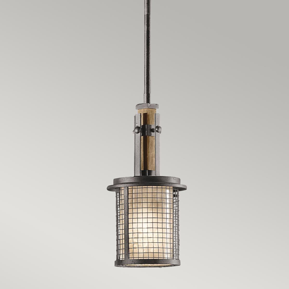 Hailey Iron Mesh Single Mini Pendant Light