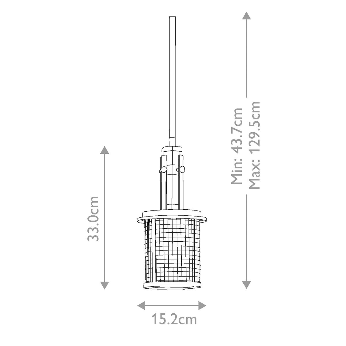 Hailey Iron Mesh Single Mini Pendant Light
