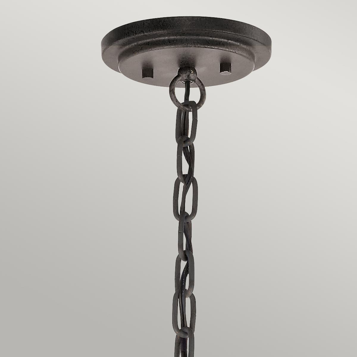 Hailey Iron Mesh Triple Duo-Mount Chandelier