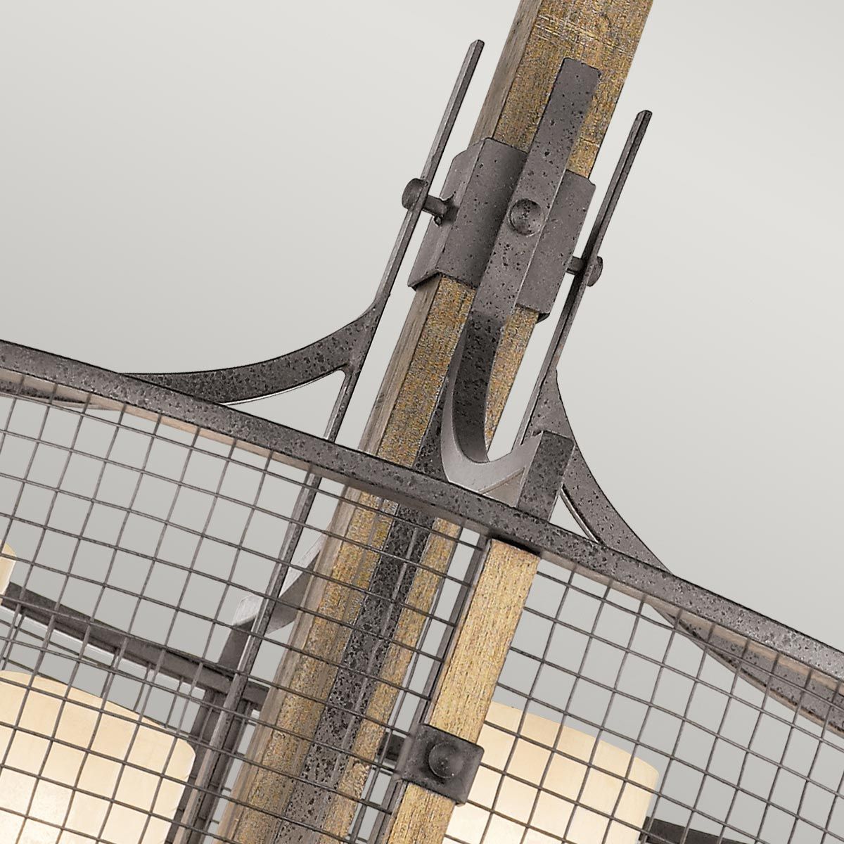 Hailey Iron Mesh 4 Light Chandelier
