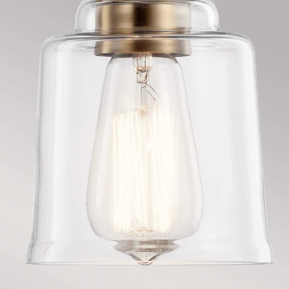 Elara Single Pendant Light - Brass