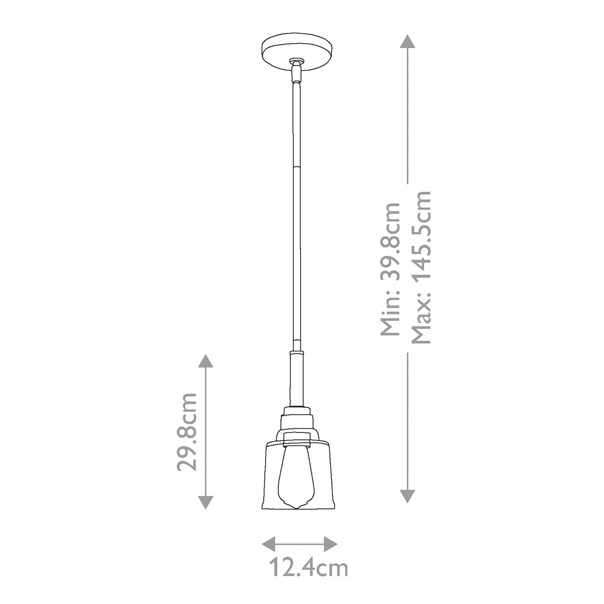 Elara Single Pendant Light - Brass