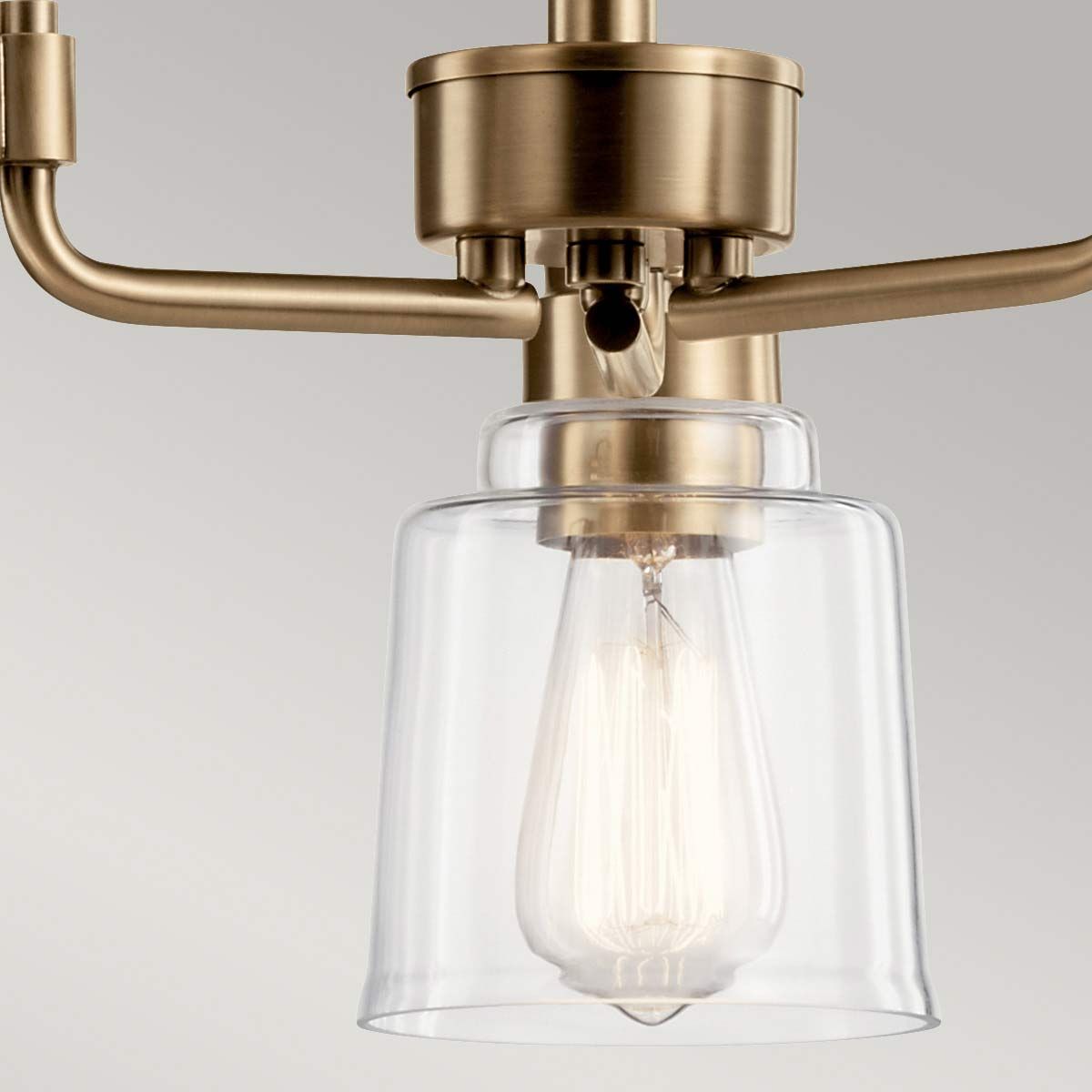 Elara Triple Chandelier - Brass