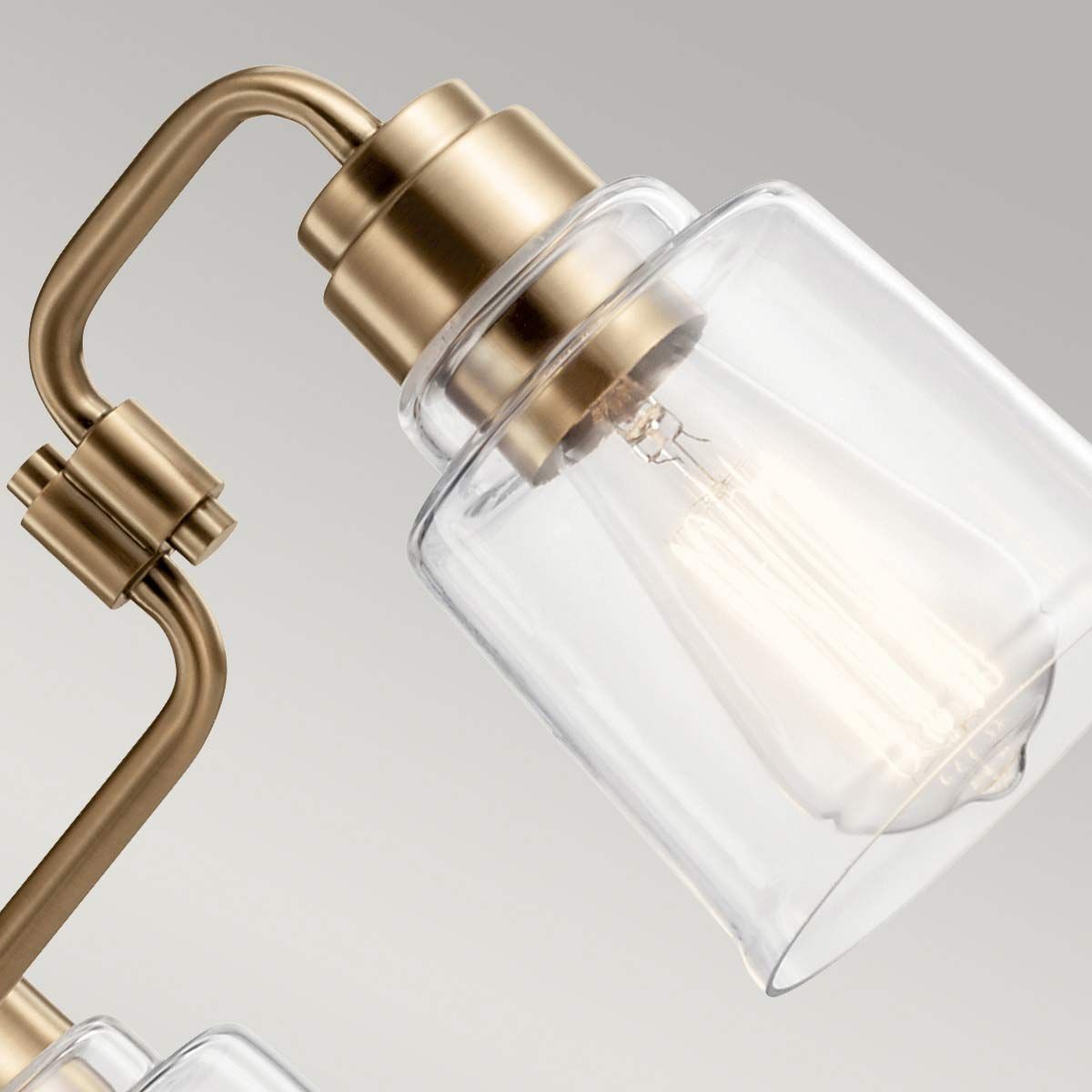 Elara Triple Chandelier - Brass