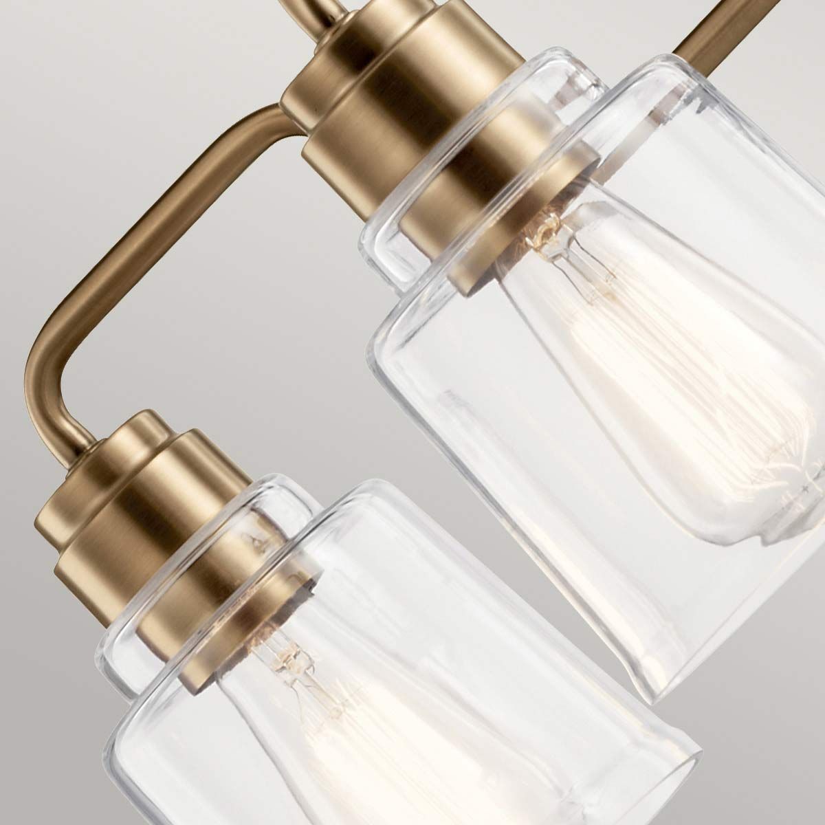 Elara 5 Light Chandelier - Brass