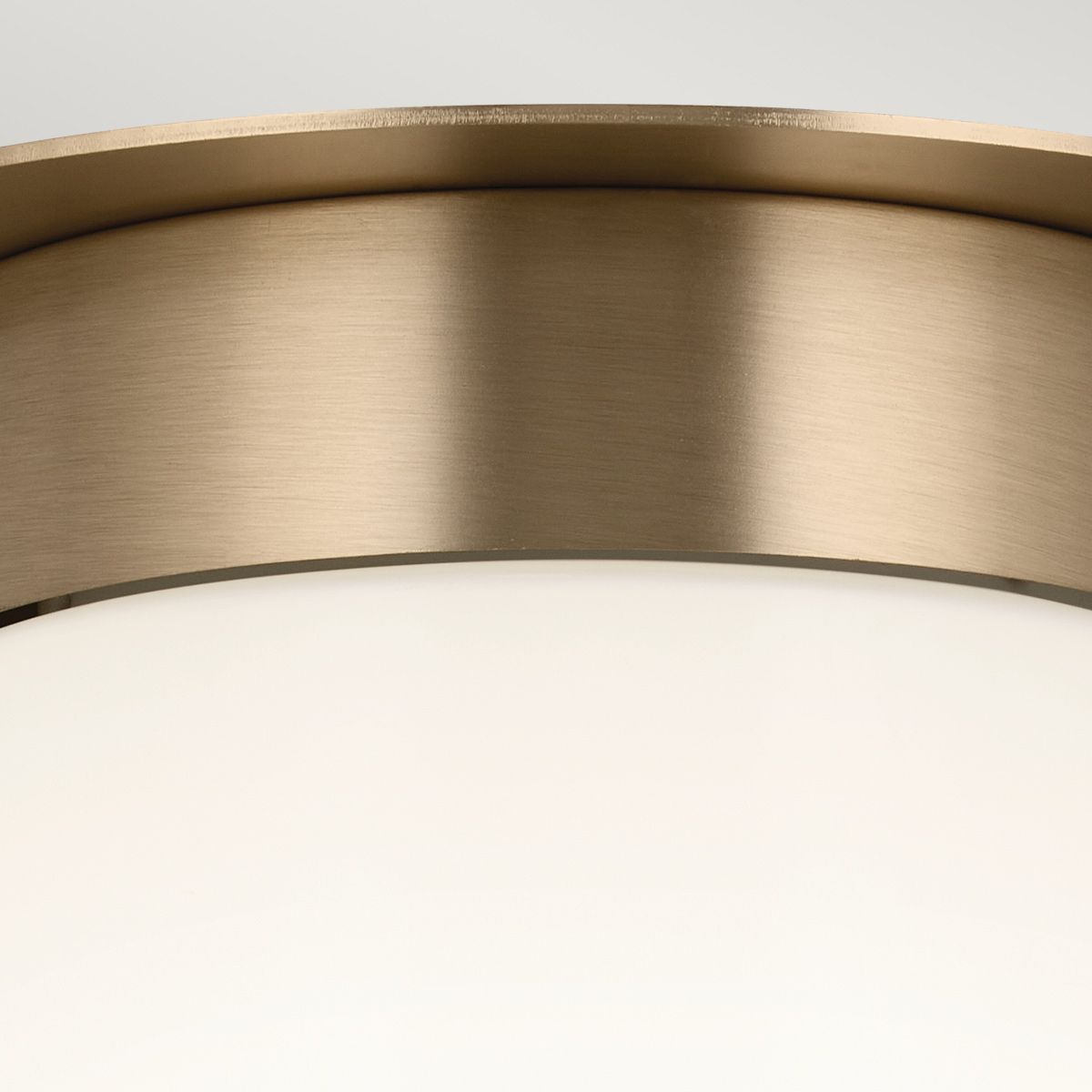Roma Flush Ceiling Light Single Ceiling Light - Bronze
