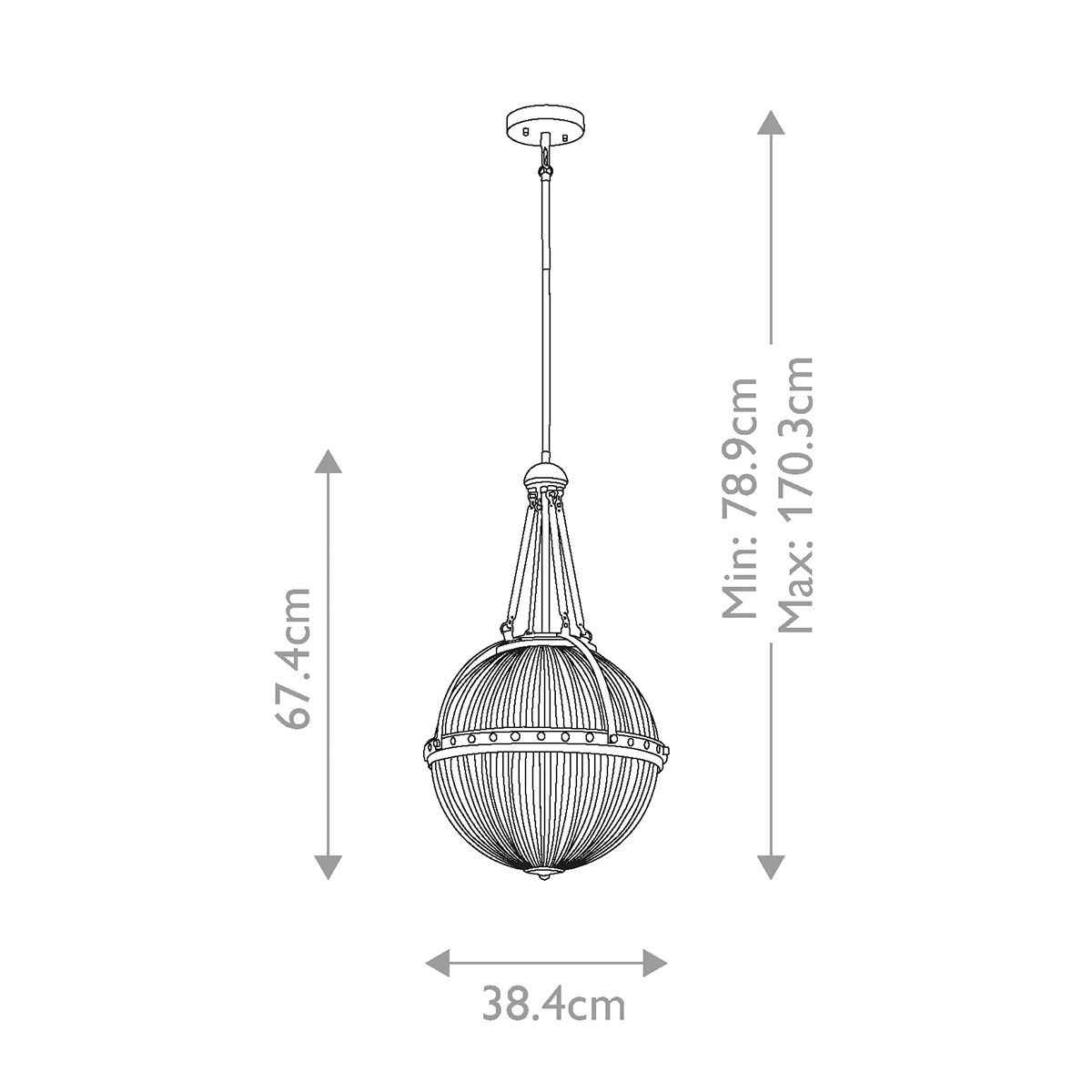 Muse Triple Pendant Light - Nickel
