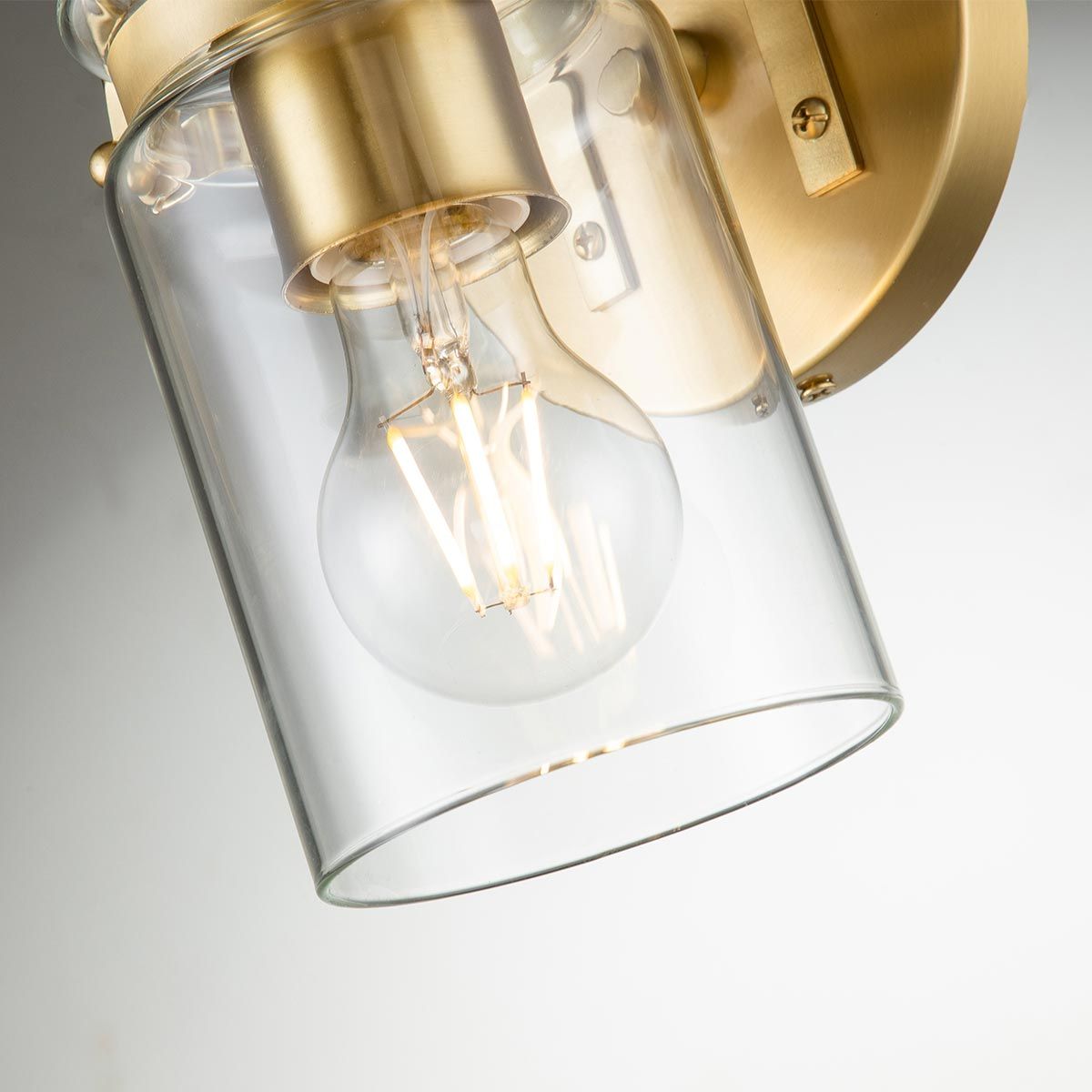 Walland Single Wall Light - Brass