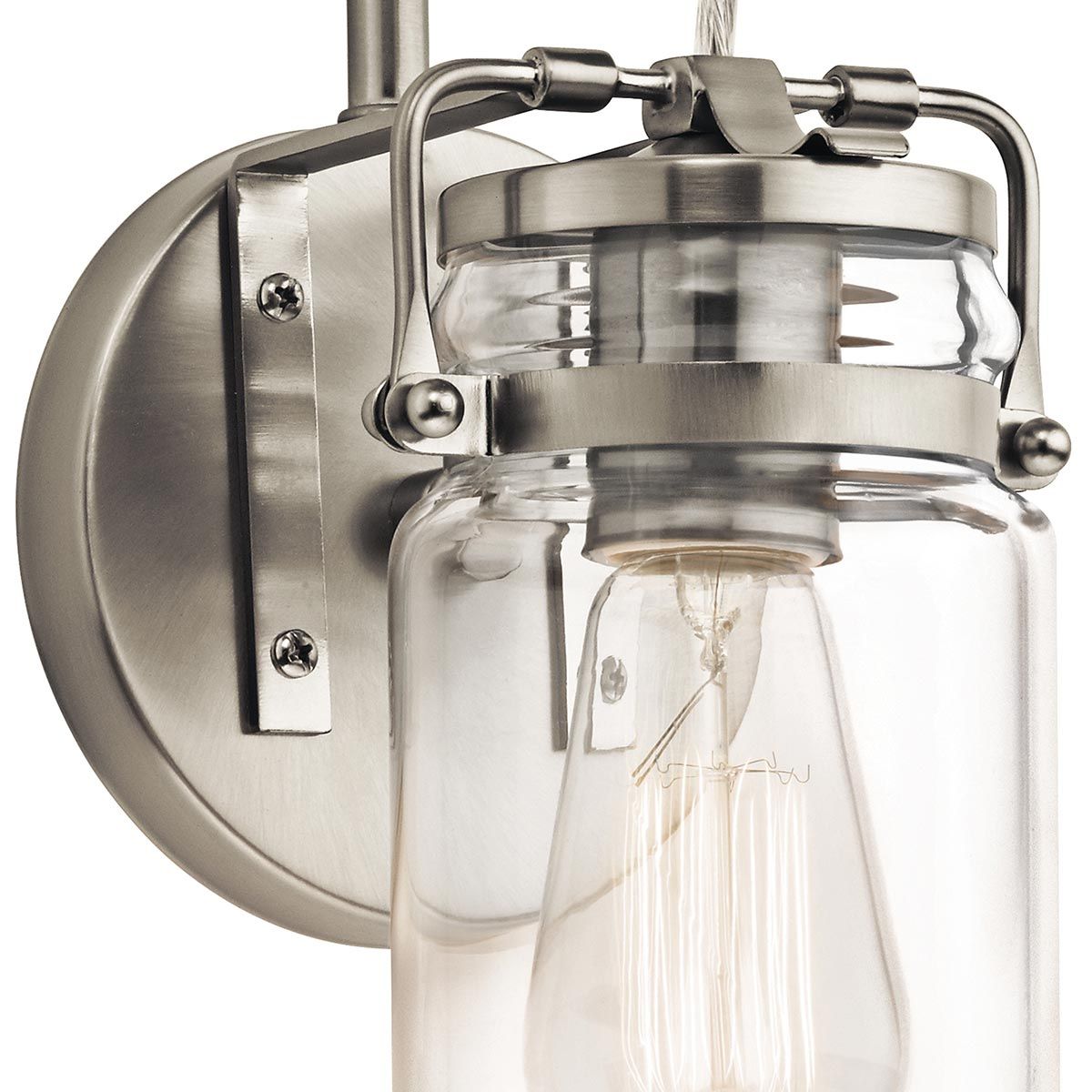 Walland Single Wall Light - Nickel