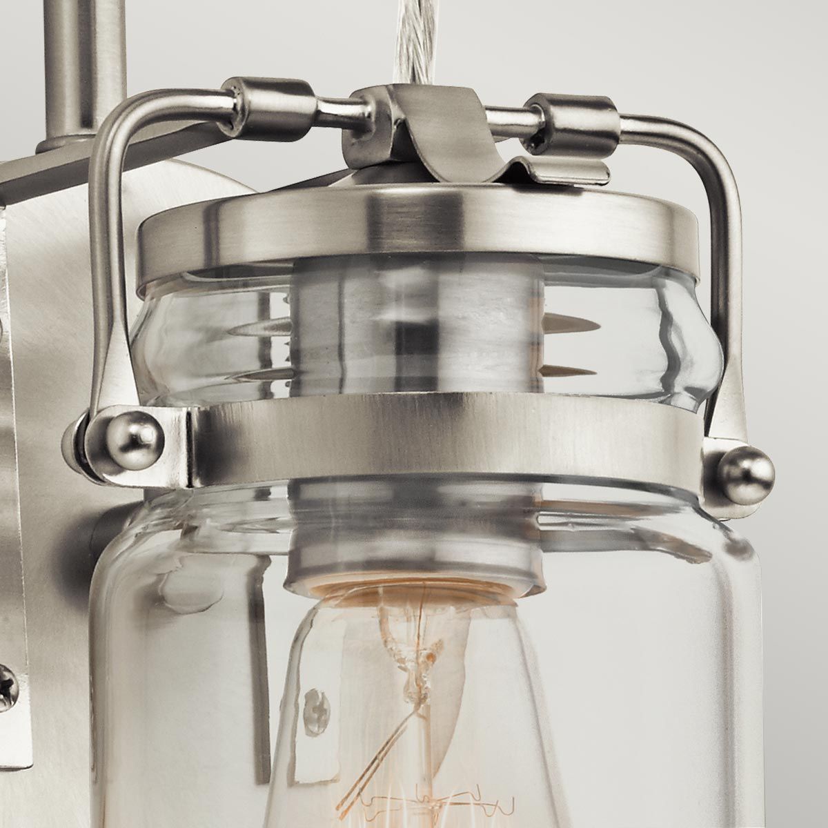 Walland Single Wall Light - Nickel