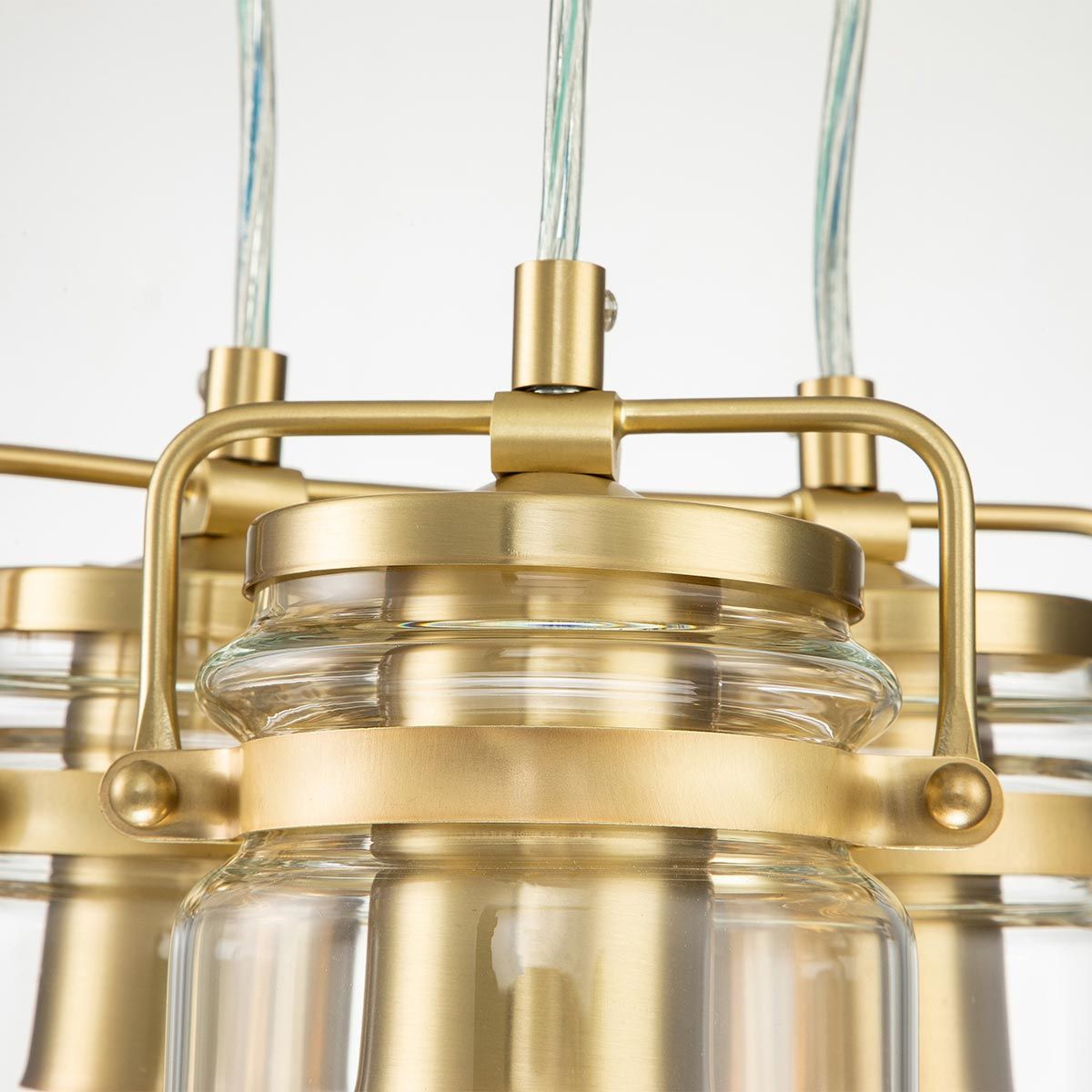 Walland Triple Pendant Light - Brass