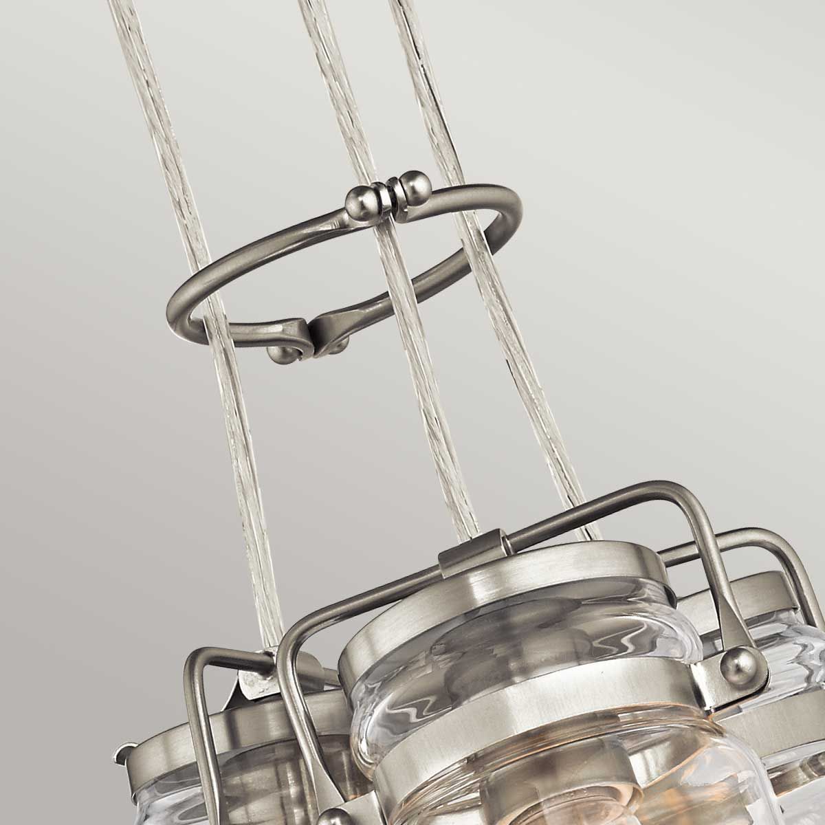 Walland Triple Pendant Light - Nickel