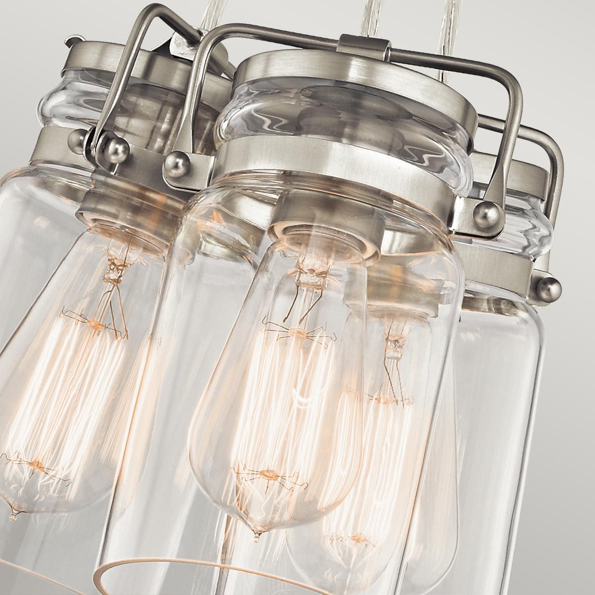 Walland Triple Pendant Light - Nickel