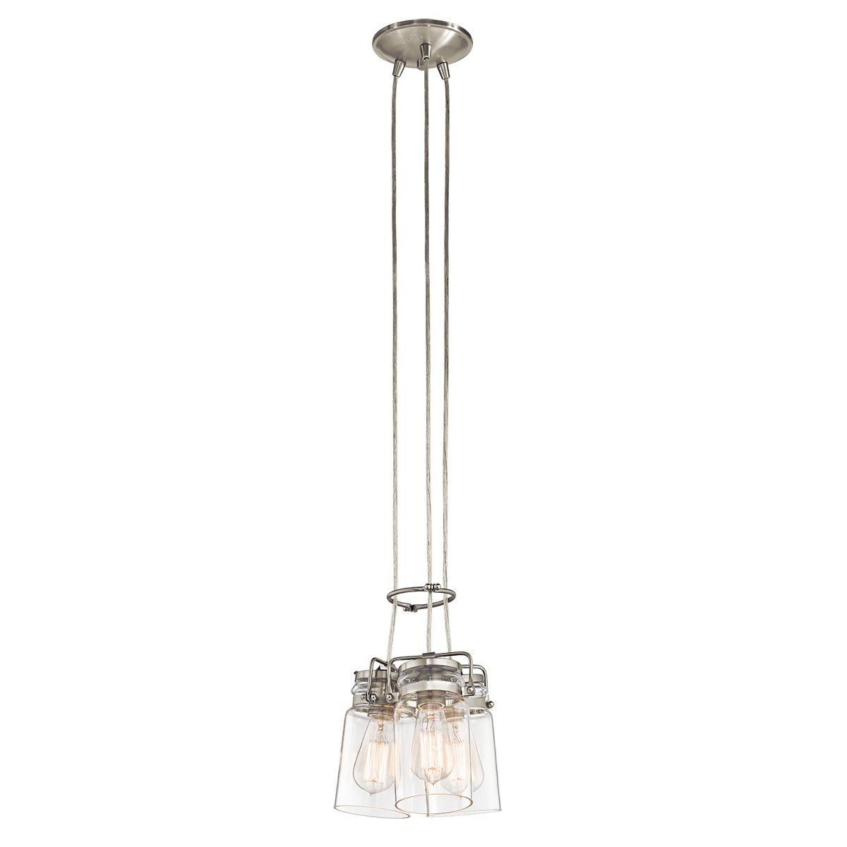 Walland Triple Pendant Light - Nickel