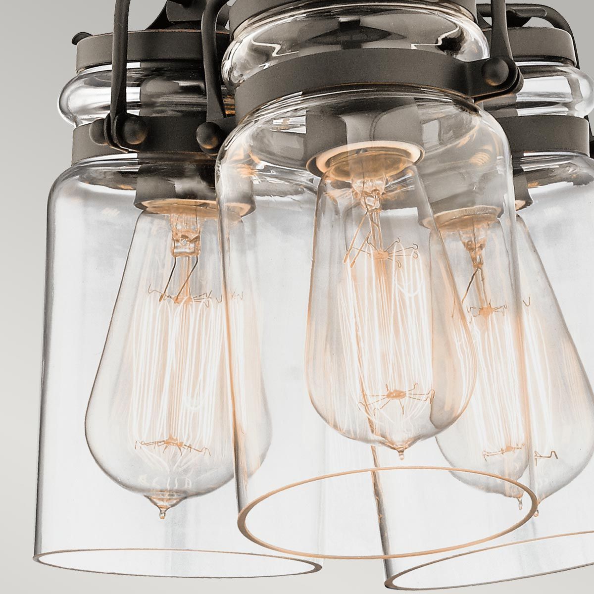 Walland Triple Pendant Light - Bronze