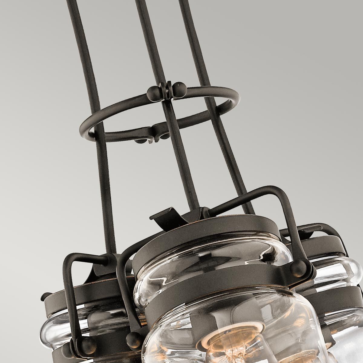 Walland Triple Pendant Light - Bronze