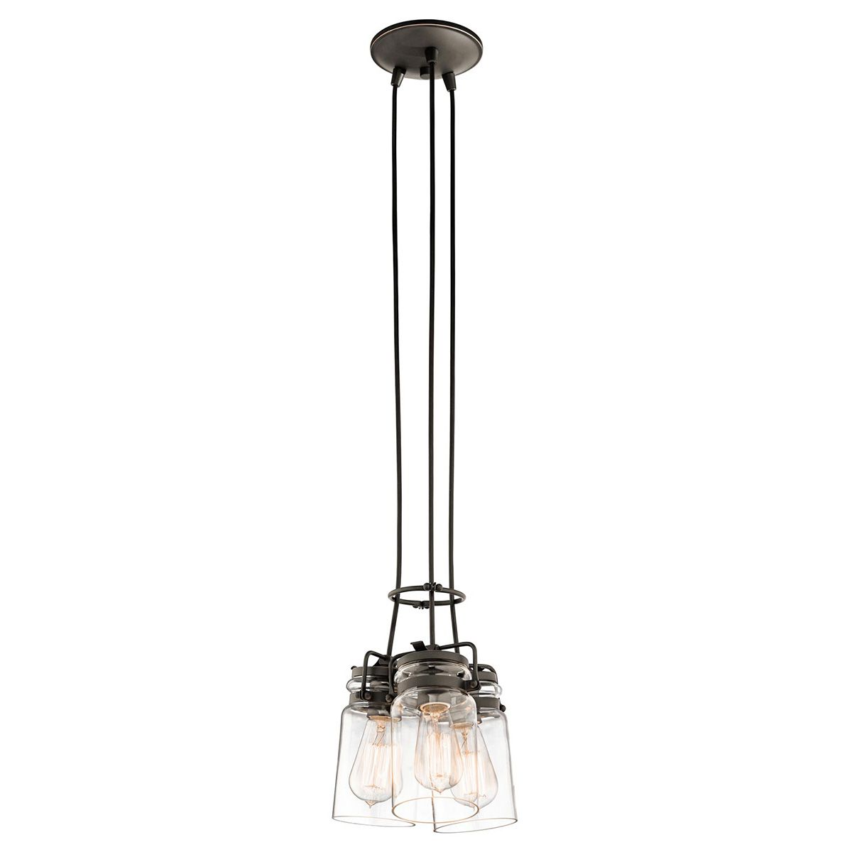 Walland Triple Pendant Light - Bronze