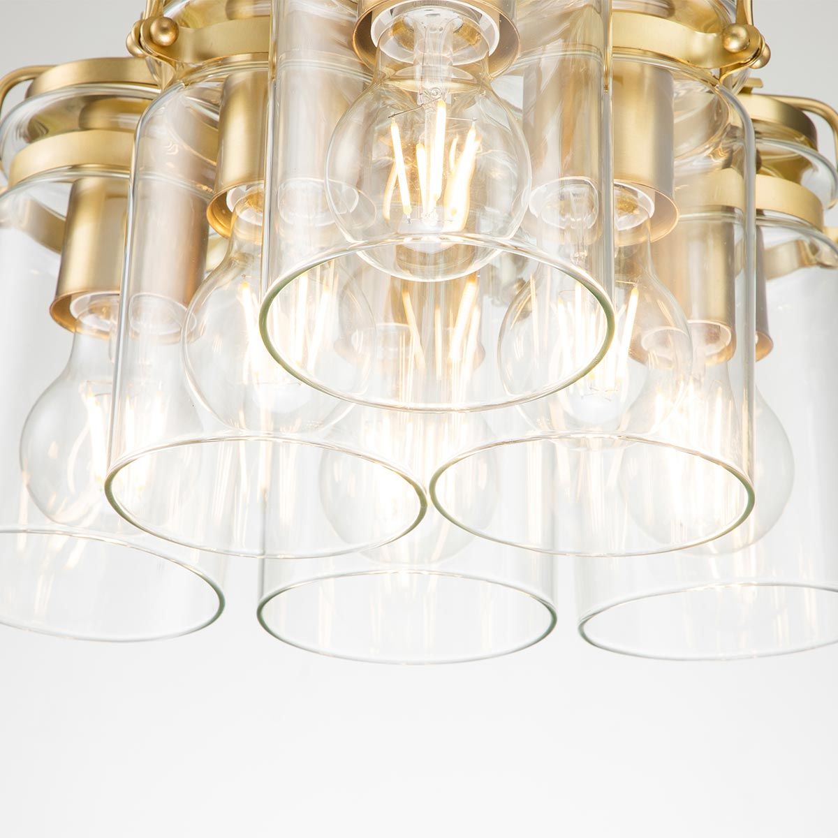 Walland 6 Light Pendant Light - Brass