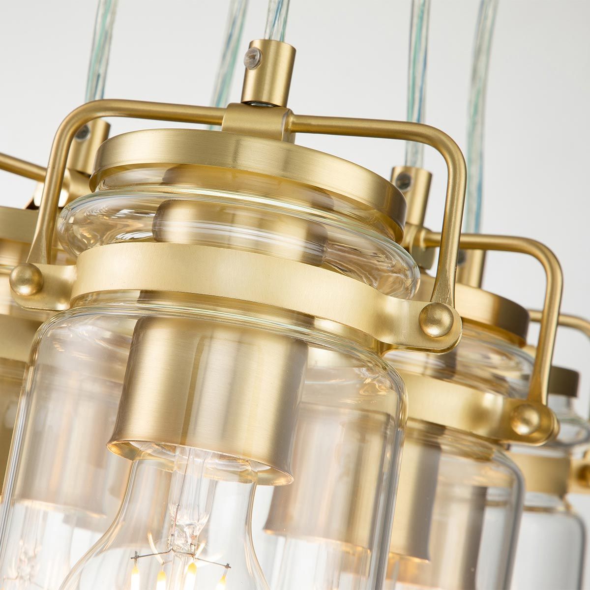 Walland 6 Light Pendant Light - Brass