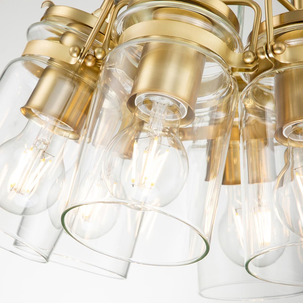 Walland 6 Light Pendant Light - Brass
