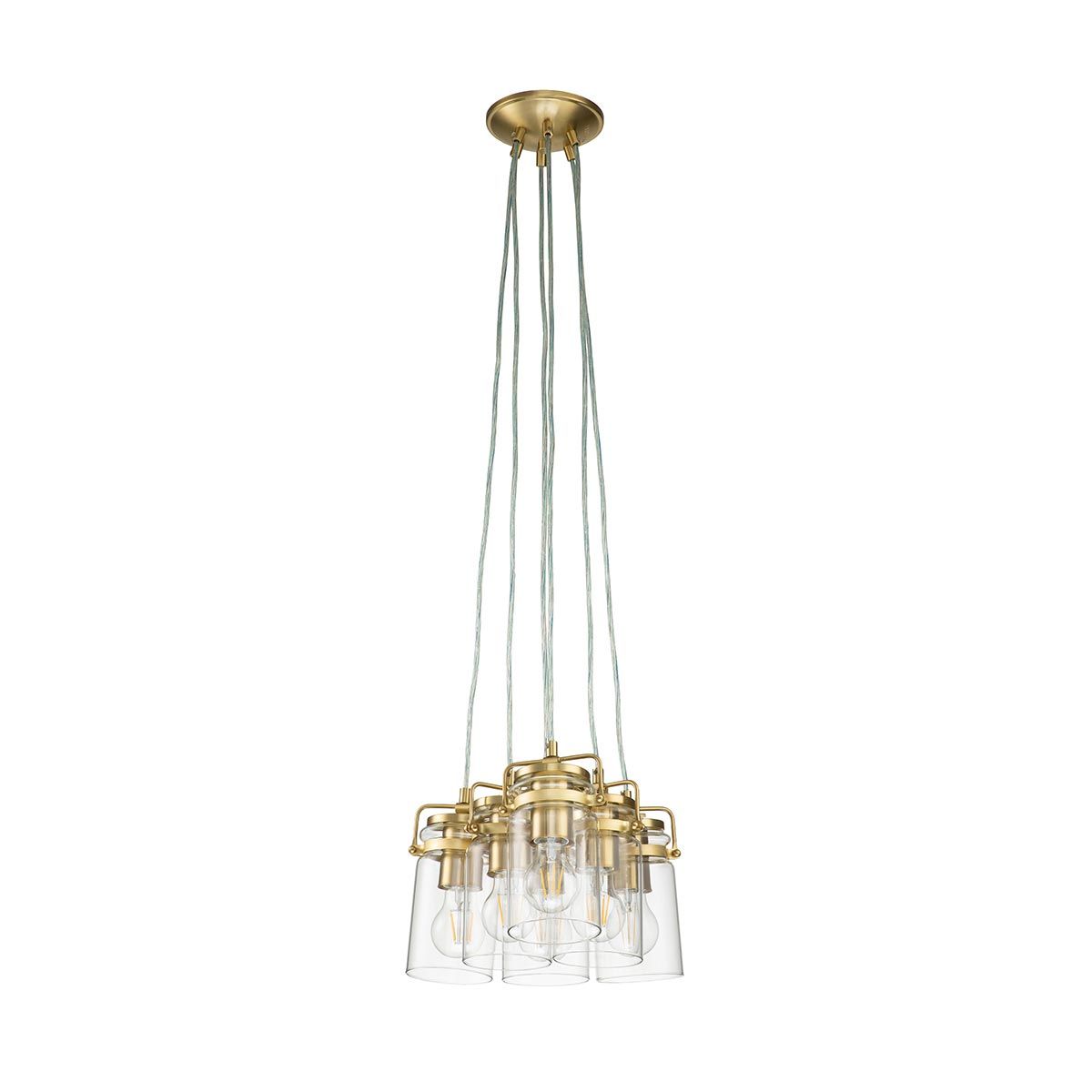 Walland 6 Light Pendant Light - Brass