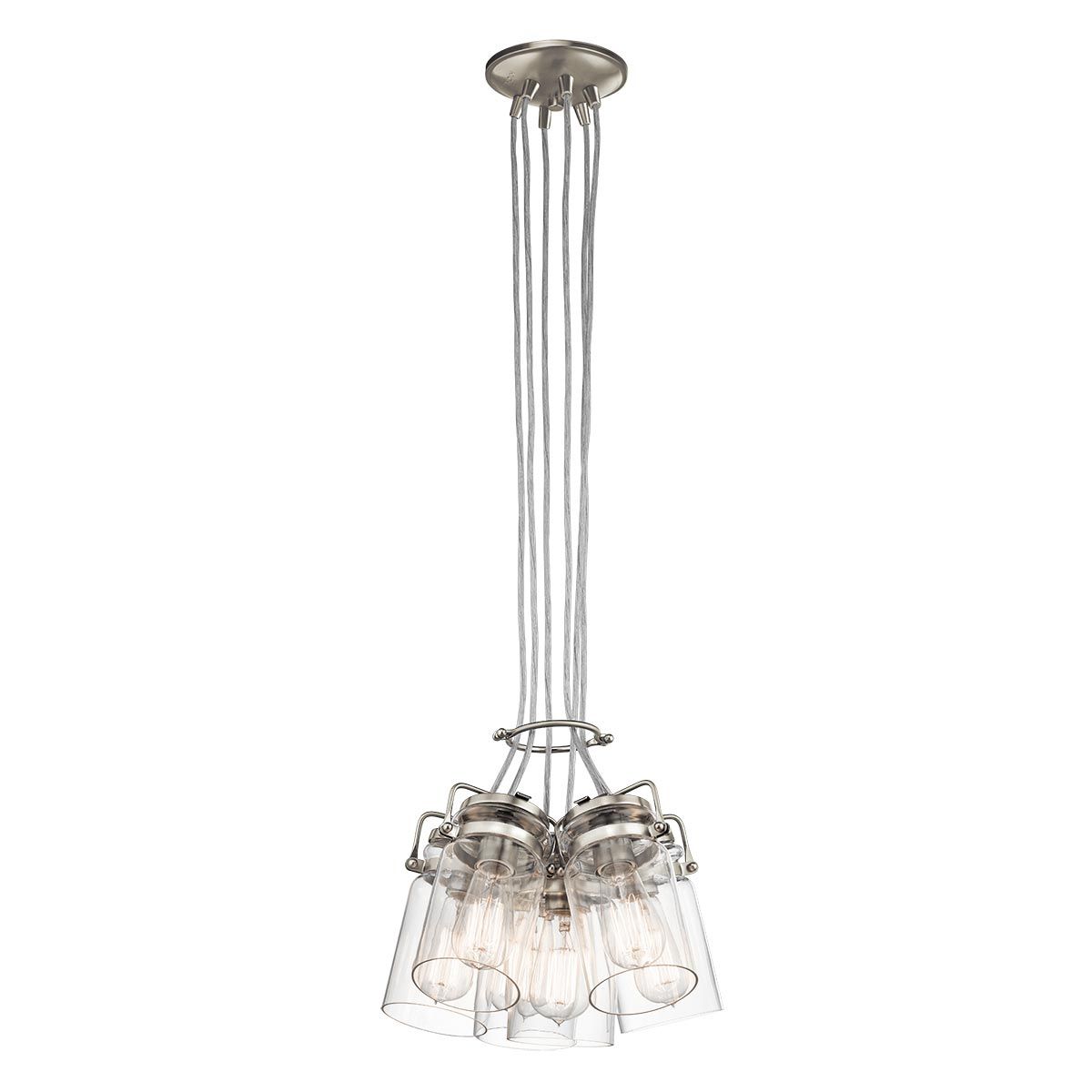 Walland 6 Light Pendant Light - Nickel