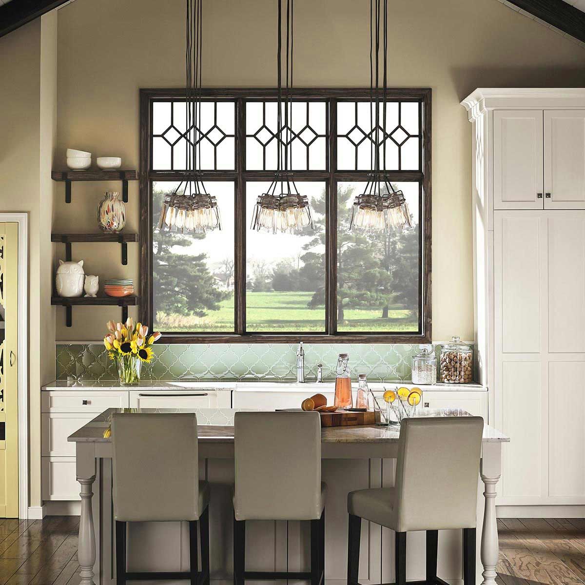 Walland 6 Light Pendant Light - Bronze