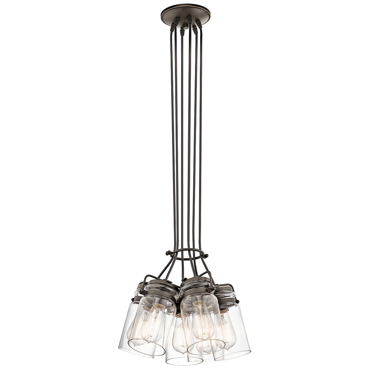 Walland 6 Light Pendant Light - Bronze