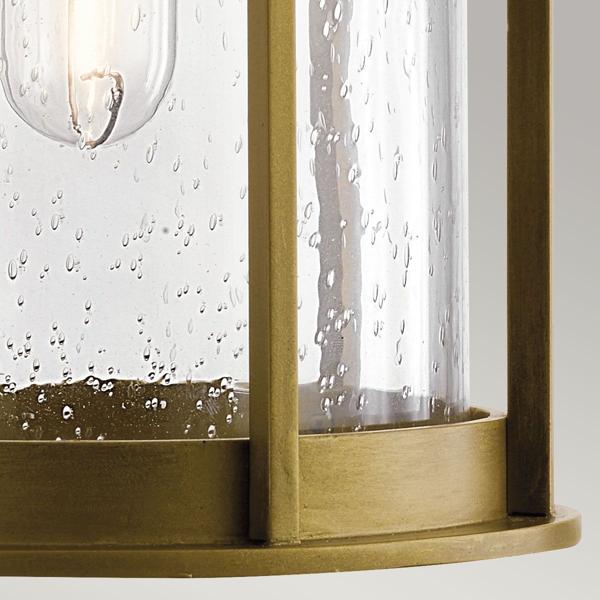 Oldfield Single Medium Wall Lantern - Brass