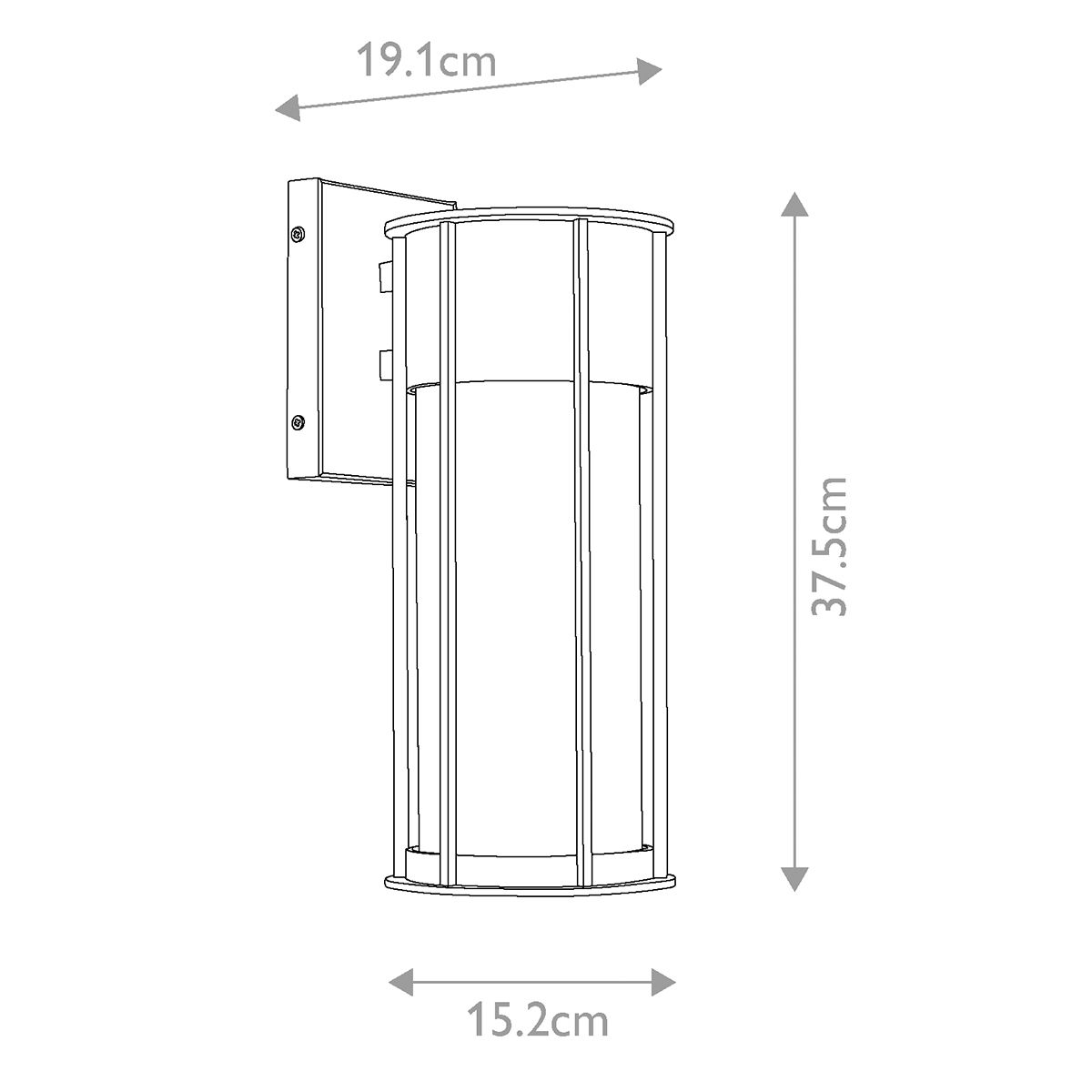 Oldfield Single Medium Wall Lantern - Brass