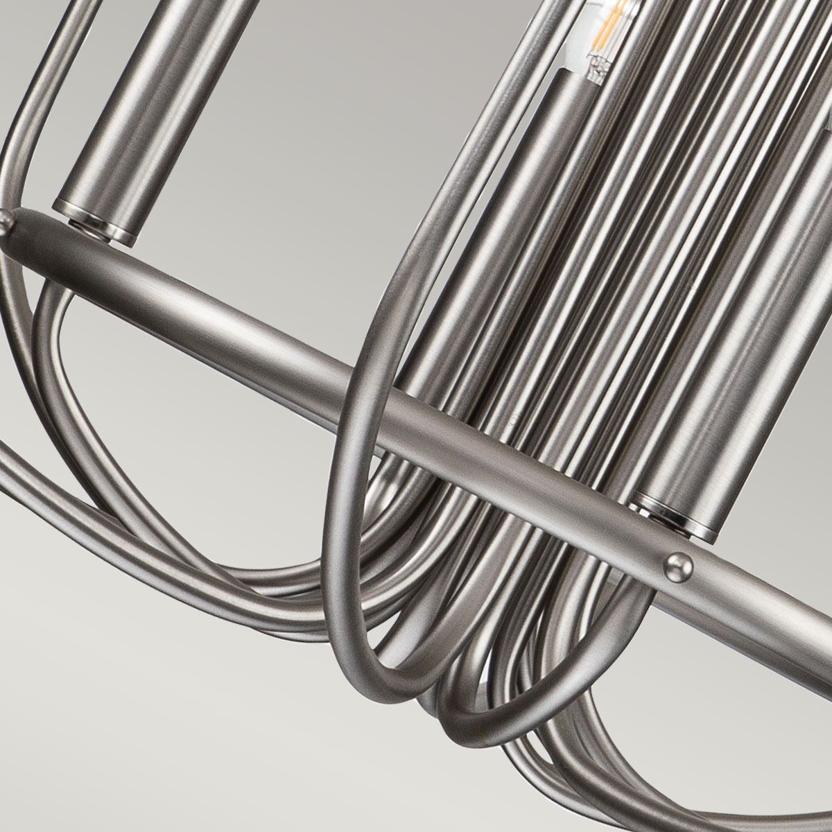 Downton  12 Light Chandelier - Nickel