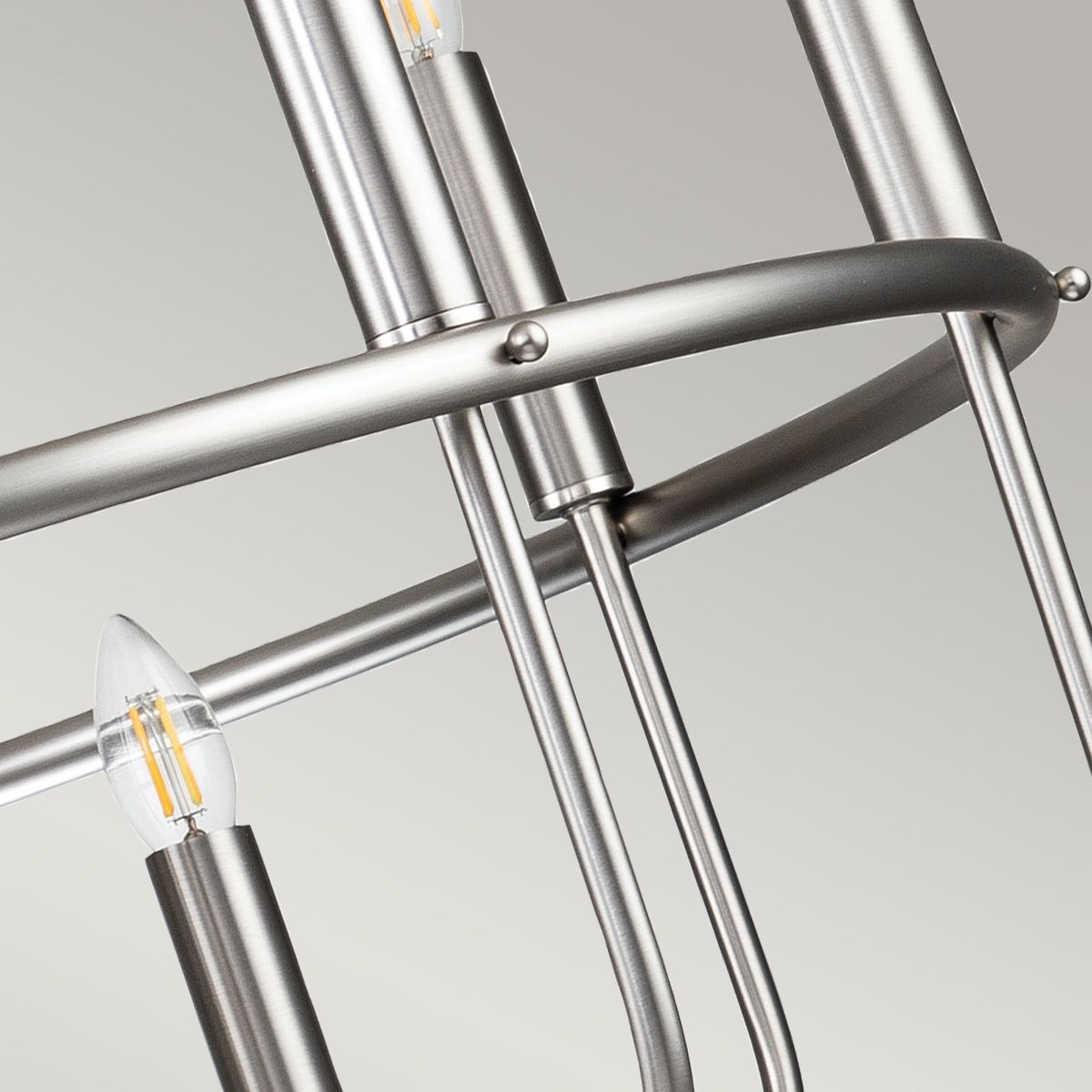 Downton  12 Light Chandelier - Nickel