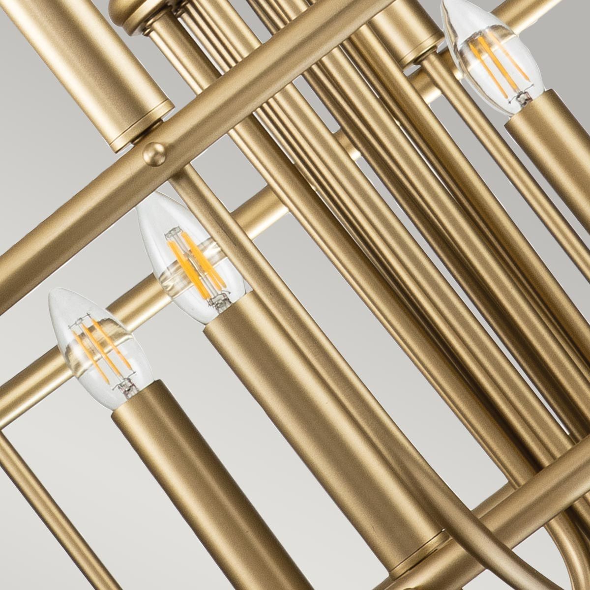 Downton  12 Light Chandelier - Brass